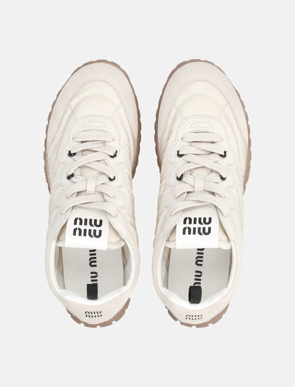 Tyre Technical Fabric And Suede Womans Sneakers Miu miu – Гарантія оригінальності – вид ззаду