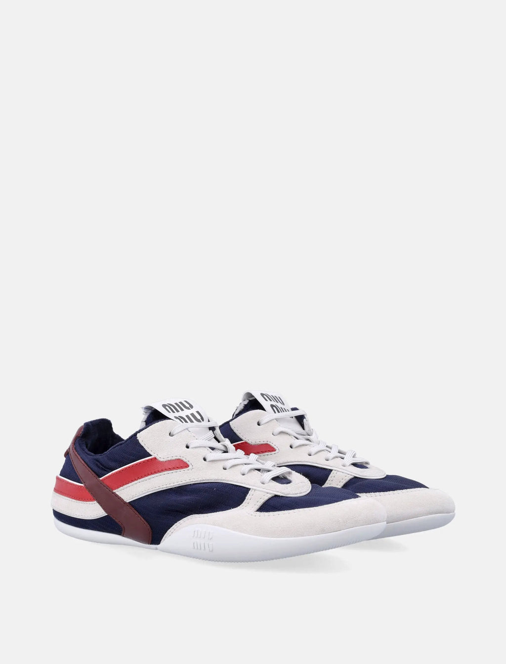 Оригінальна Gymnasium Womans Sneakers In Technical Fabric And Suede Leather Miu miu – детальний вид