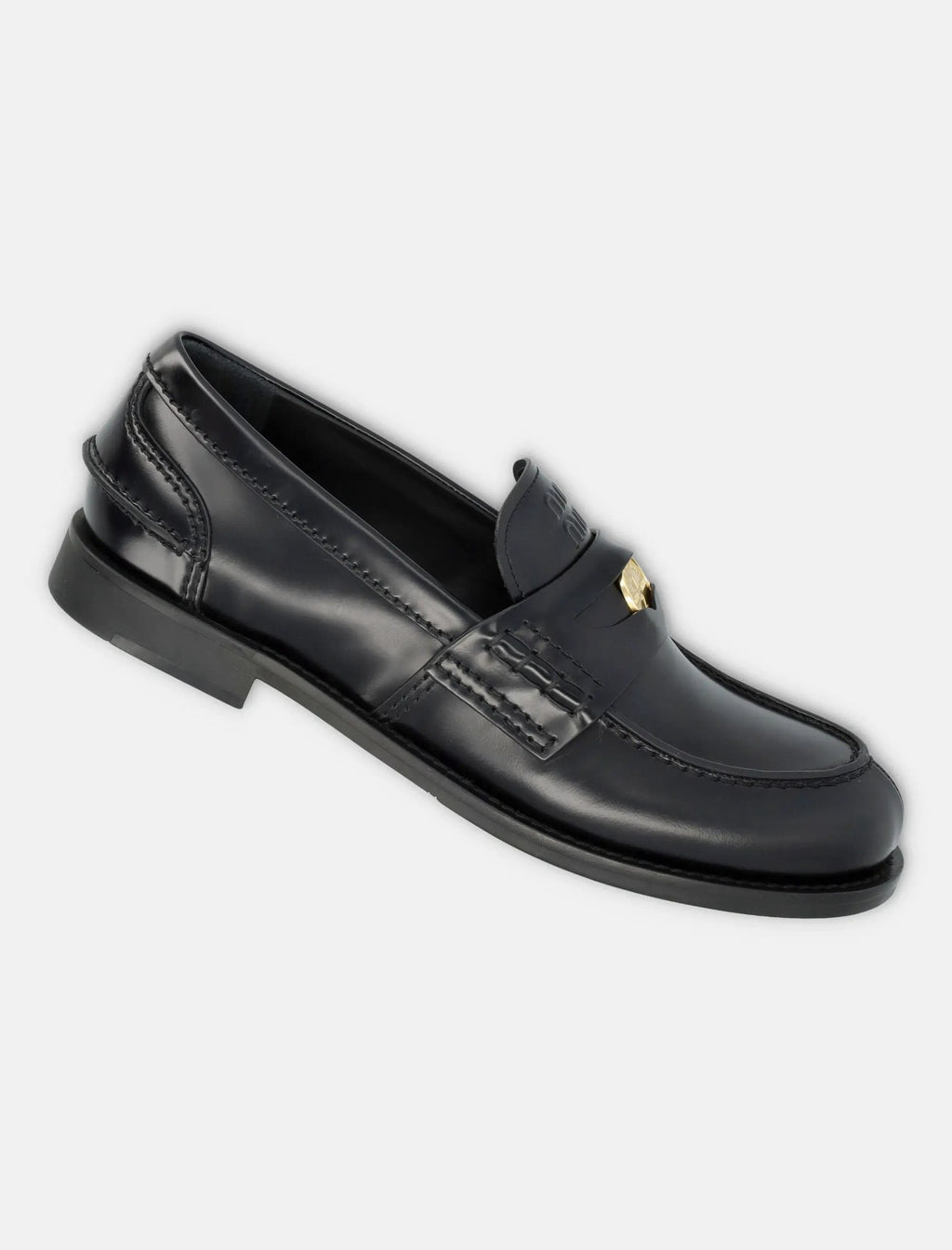 Brushed Leather Penny Loafers Miu miu – Гарантія оригінальності – детальний вид