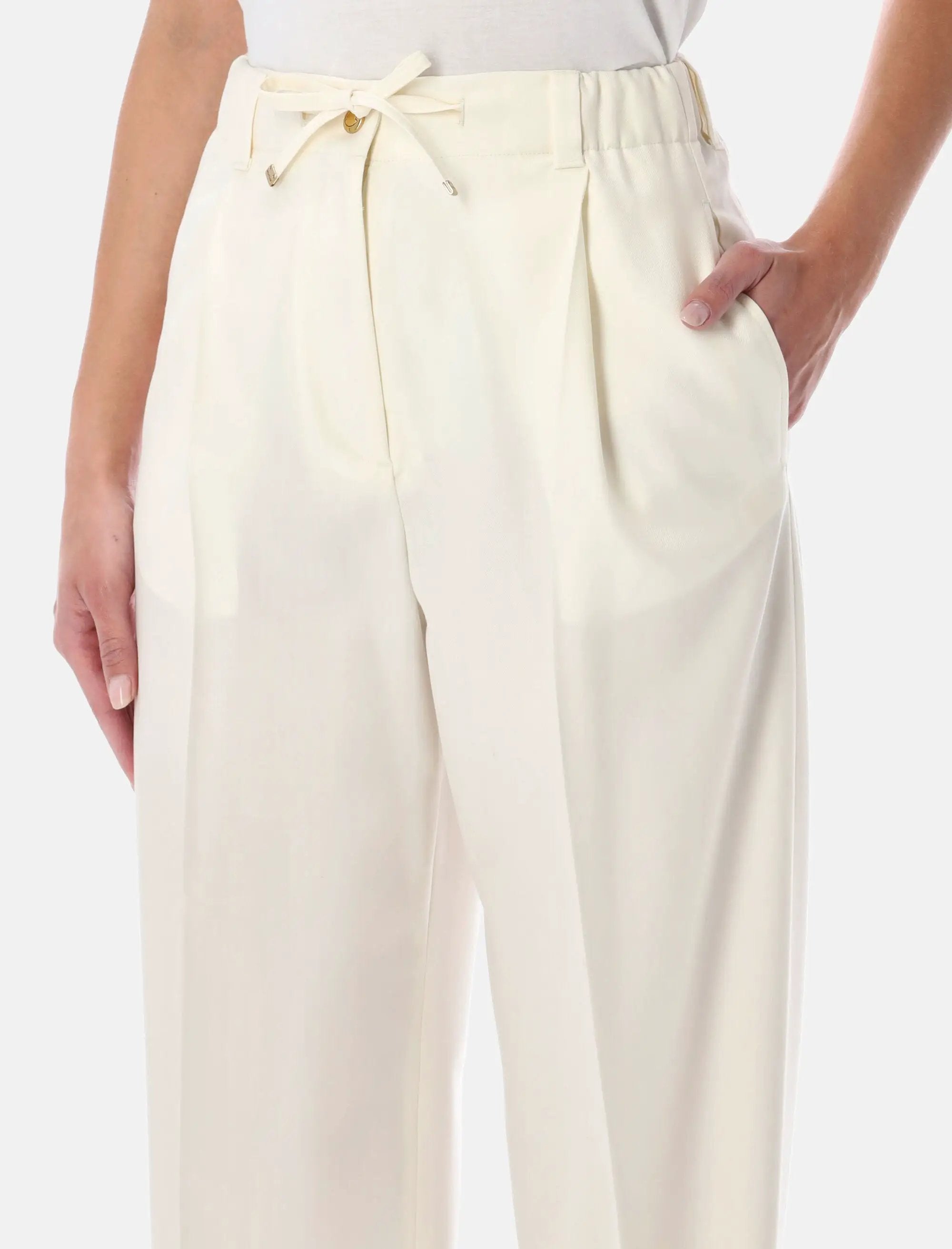 Оригінальна Wool Gabardine Tailored Trousers Moncler – детальний вид