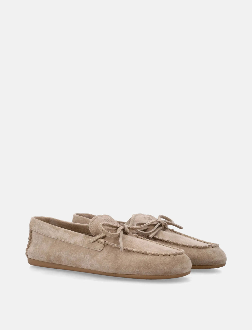 Suede Leather Loafer Miu miu – Гарантія оригінальності – вид ззаду