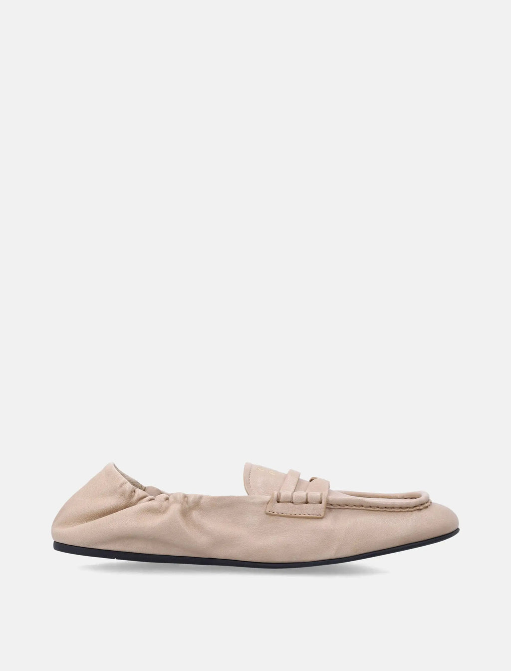 Оригінальна Ruches Leather Loafers Miu miu – боковий вид