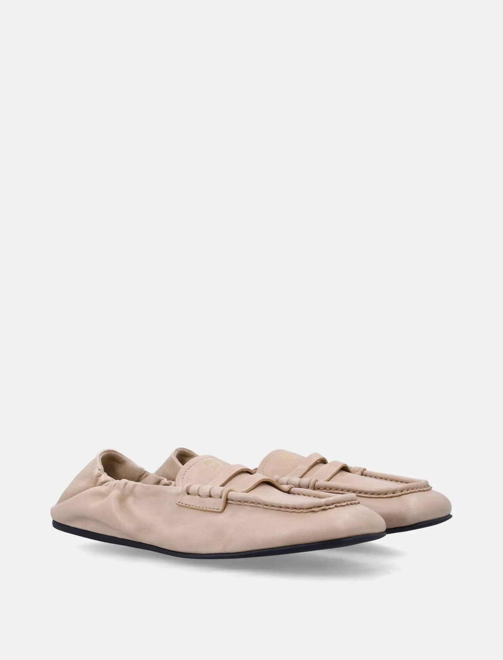 Оригінальна Ruches Leather Loafers Miu miu – вид ззаду
