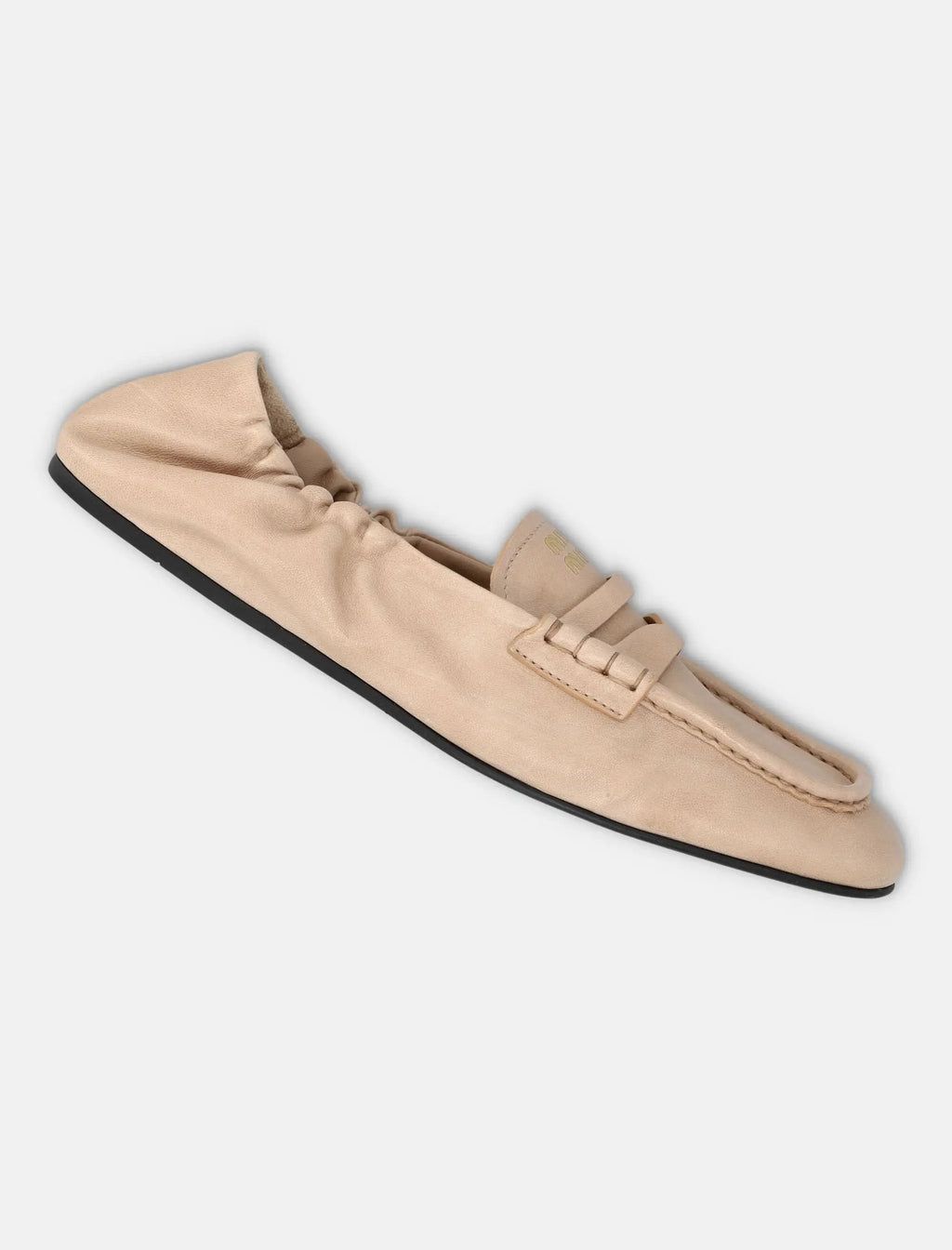 Оригінальна Ruches Leather Loafers Miu miu – детальний вид