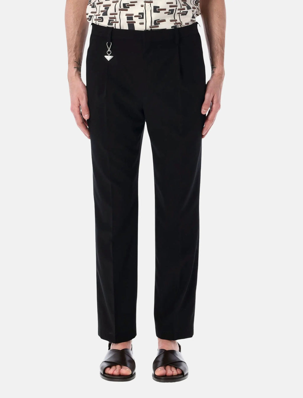Оригінальна Slim Fit Cotton Pants Prada – боковий вид