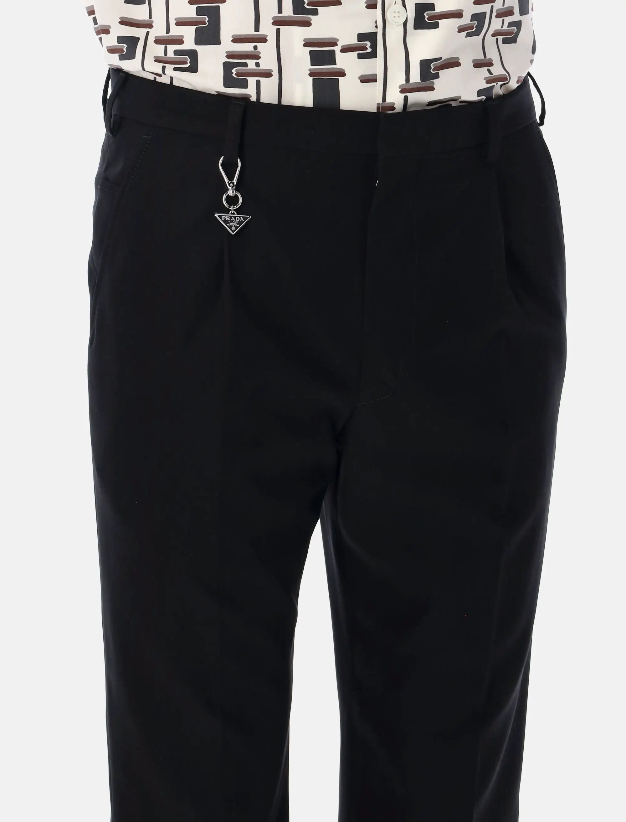 Оригінальна Slim Fit Cotton Pants Prada – детальний вид