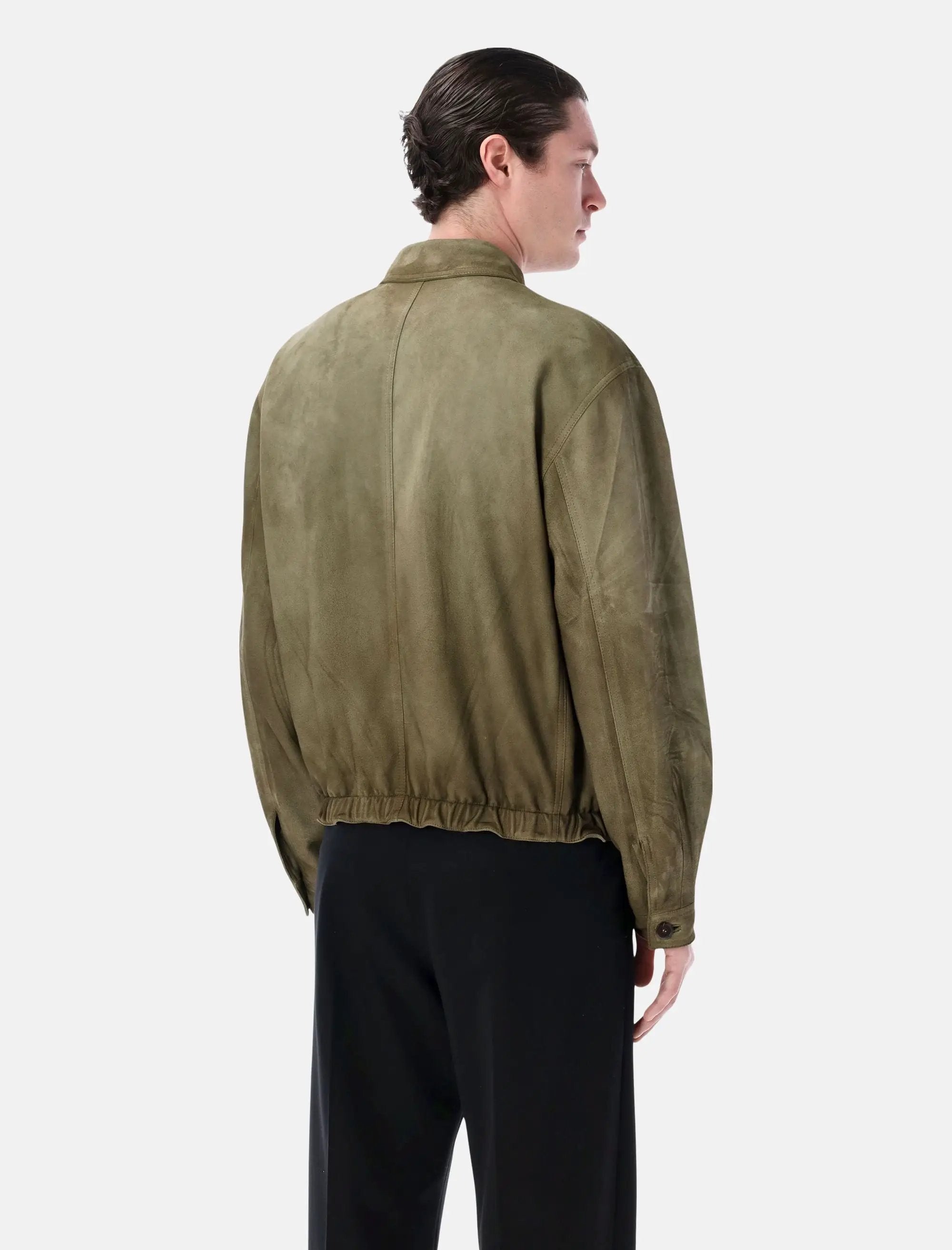 Suede Zip Jacket Prada оригінал – Купити в Україні – вид ззаду