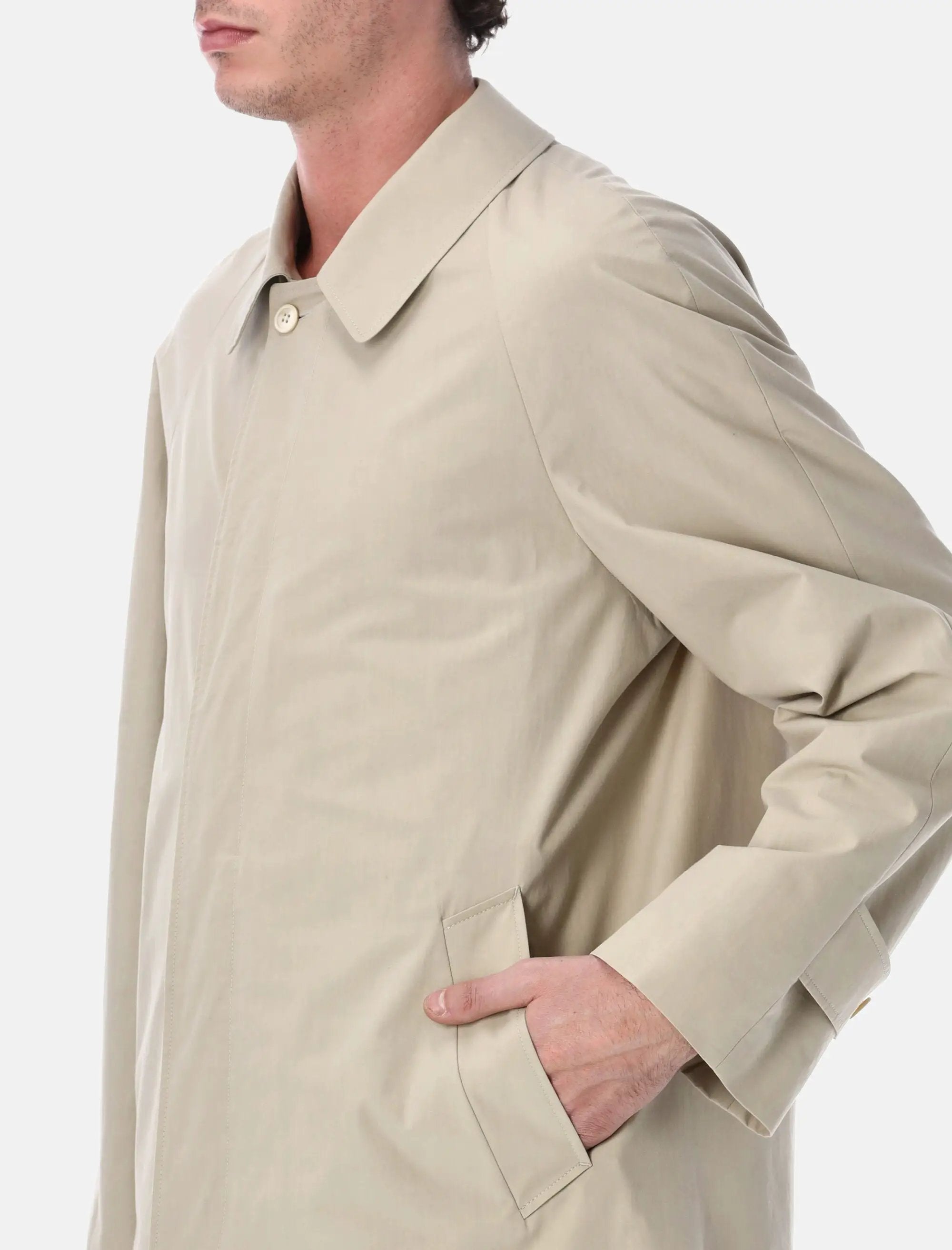 Beige Cotton Classic Coat Prada оригінал – Купити в Україні – детальний вид