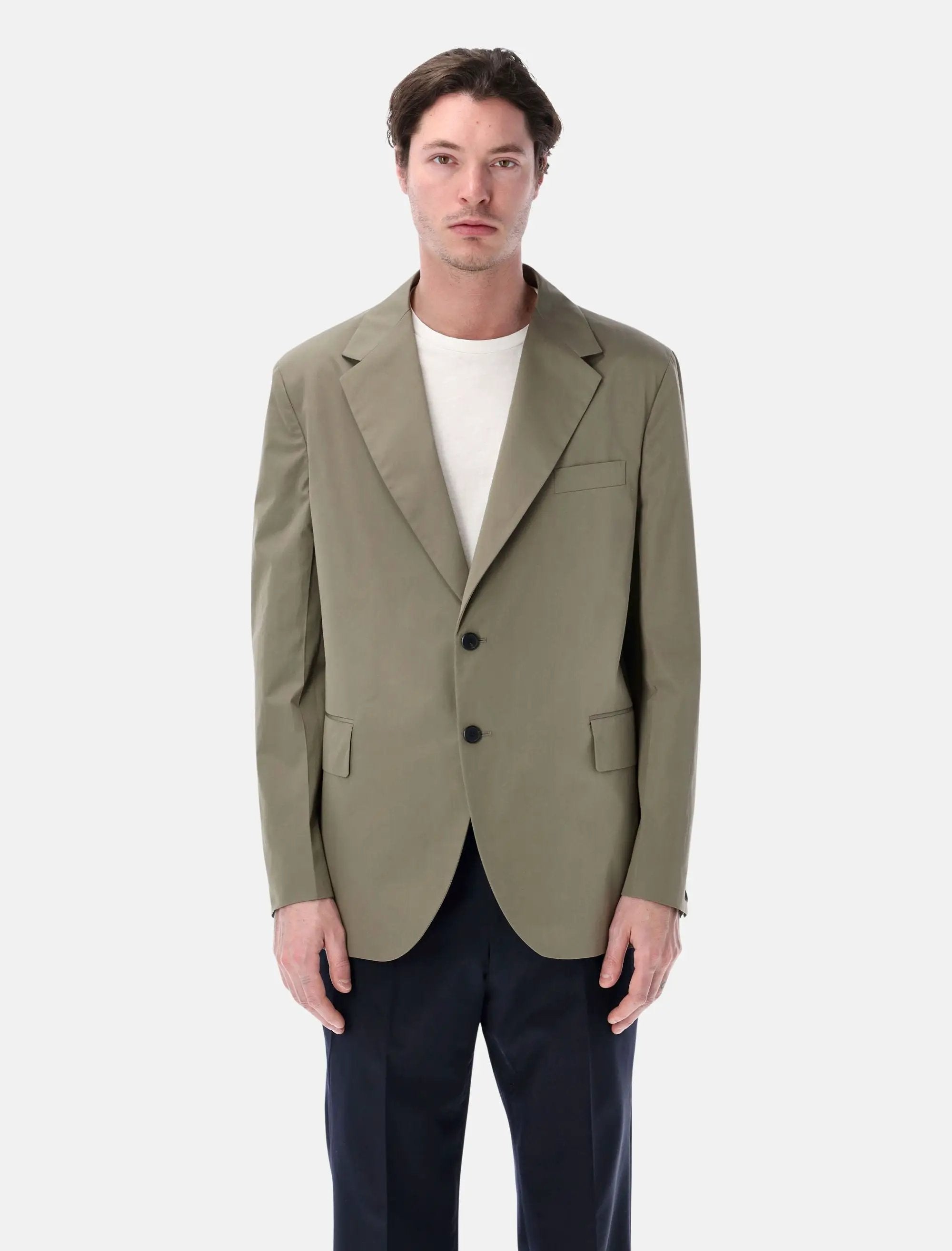 Tailored Poplin Blazer Prada оригінал – Купити в Україні – боковий вид