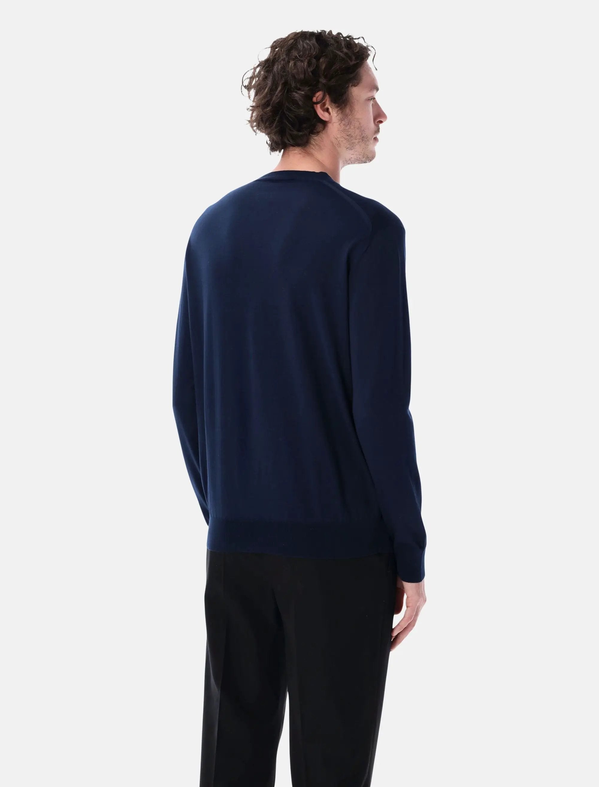 Cotton V Neck Sweater Prada оригінал – Купити в Україні – вид ззаду
