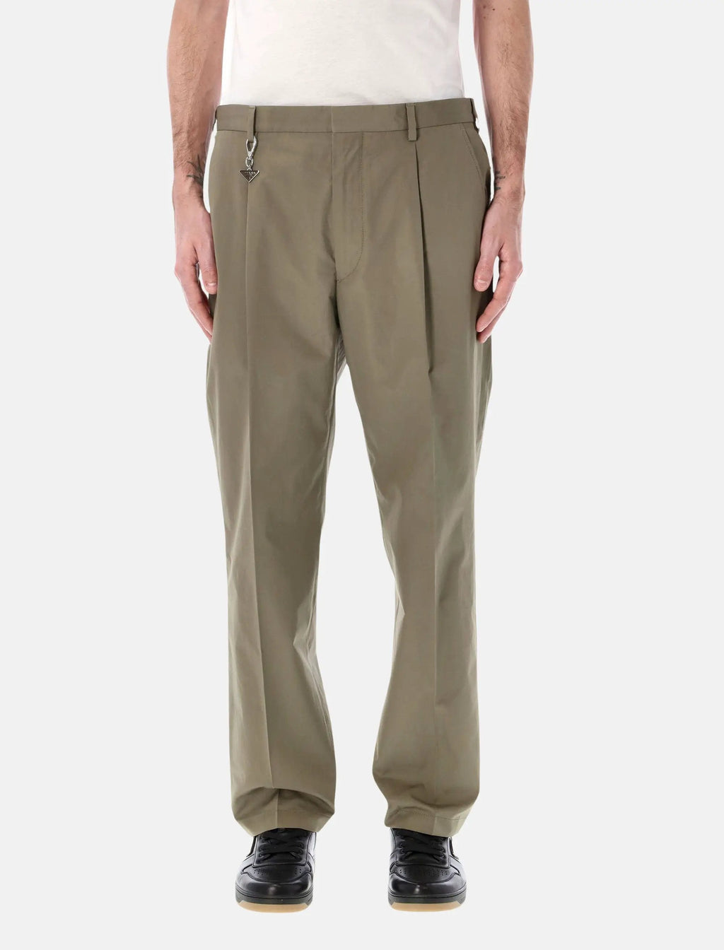 Popeline Chino Trousers Prada – Гарантія оригінальності – боковий вид