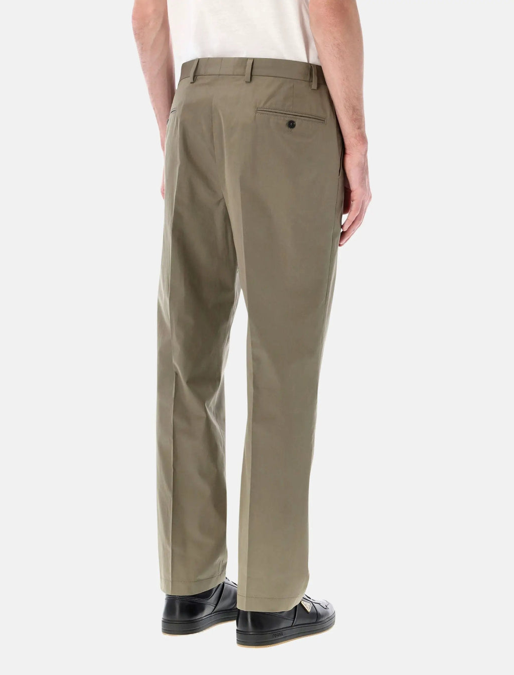 Popeline Chino Trousers Prada – Гарантія оригінальності – вид ззаду