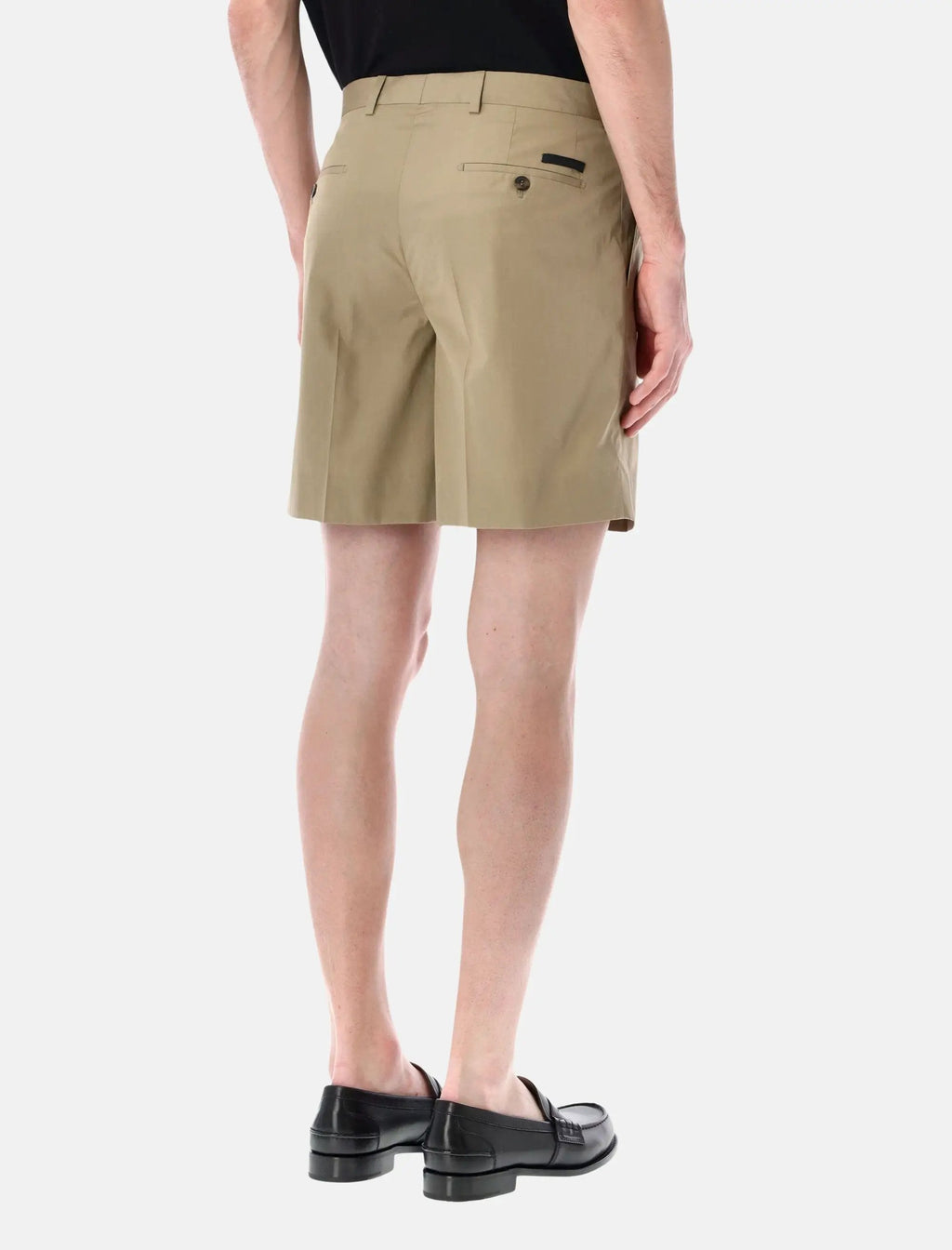 Tailored Cotton Bermuda Shorts Prada оригінал – Купити в Україні – вид ззаду