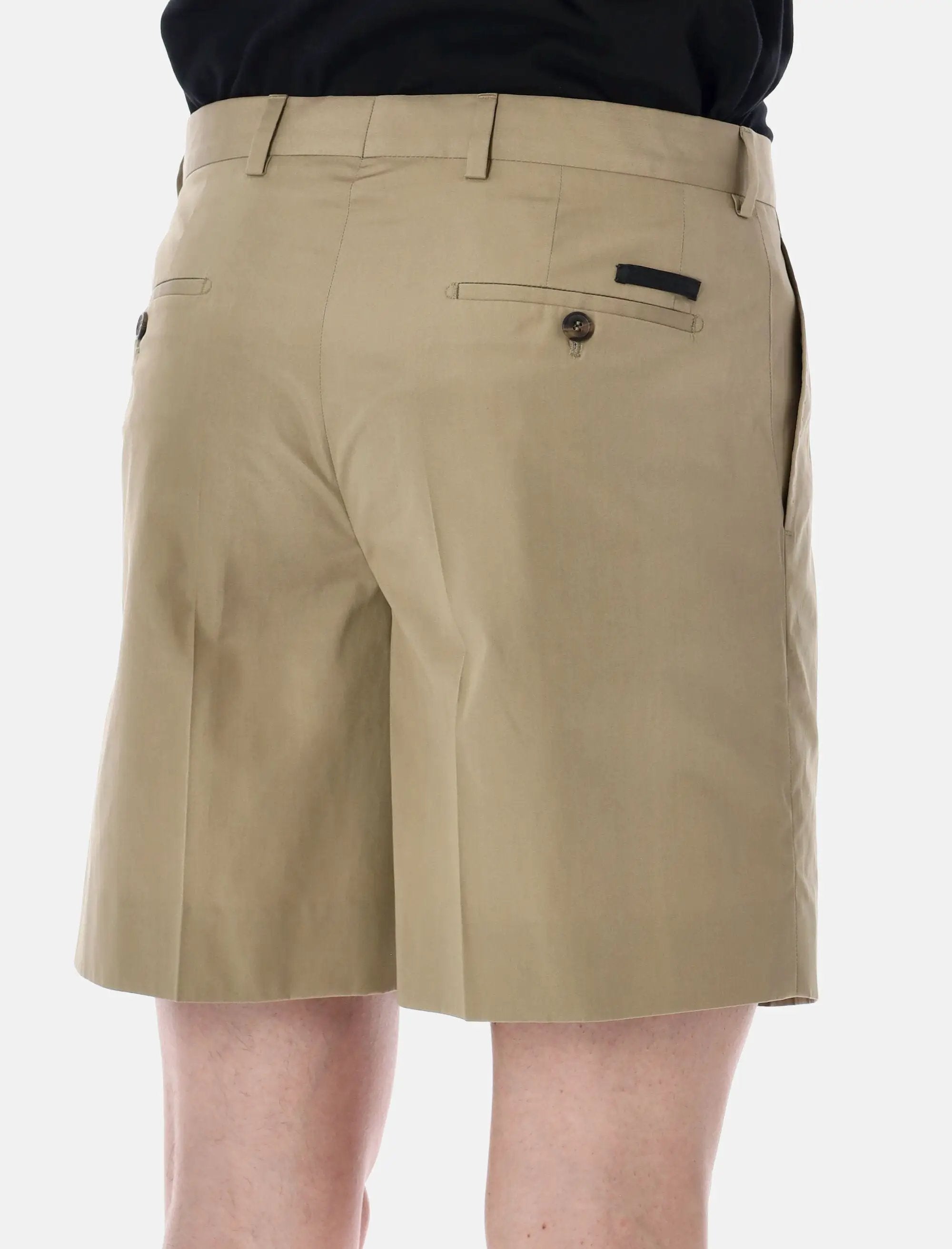 Tailored Cotton Bermuda Shorts Prada оригінал – Купити в Україні – детальний вид