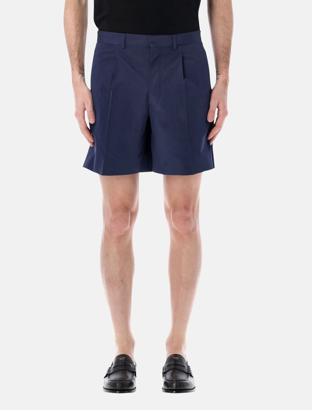 Tailored Cotton Bermuda Shorts Prada оригінал – Купити в Україні – боковий вид