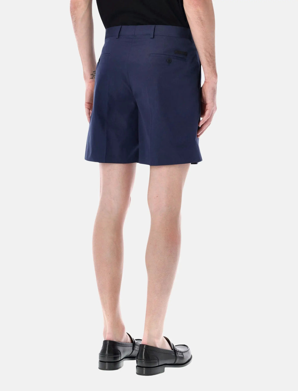 Tailored Cotton Bermuda Shorts Prada оригінал – Купити в Україні – вид ззаду