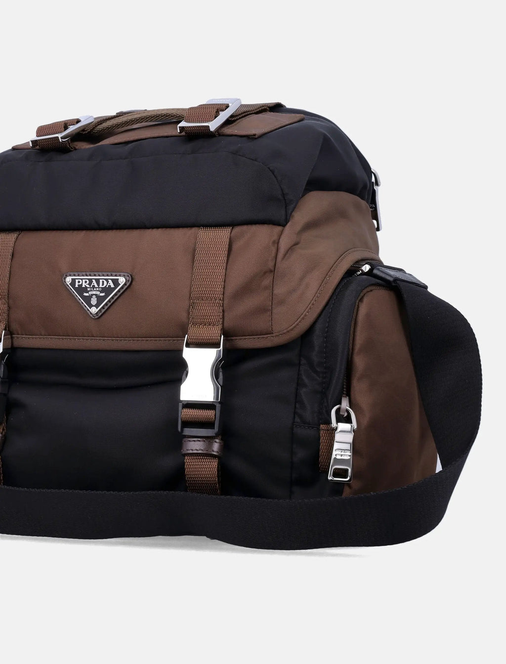 Оригінальна Re Nylon And Leather Shoulder Bag Prada – вид ззаду