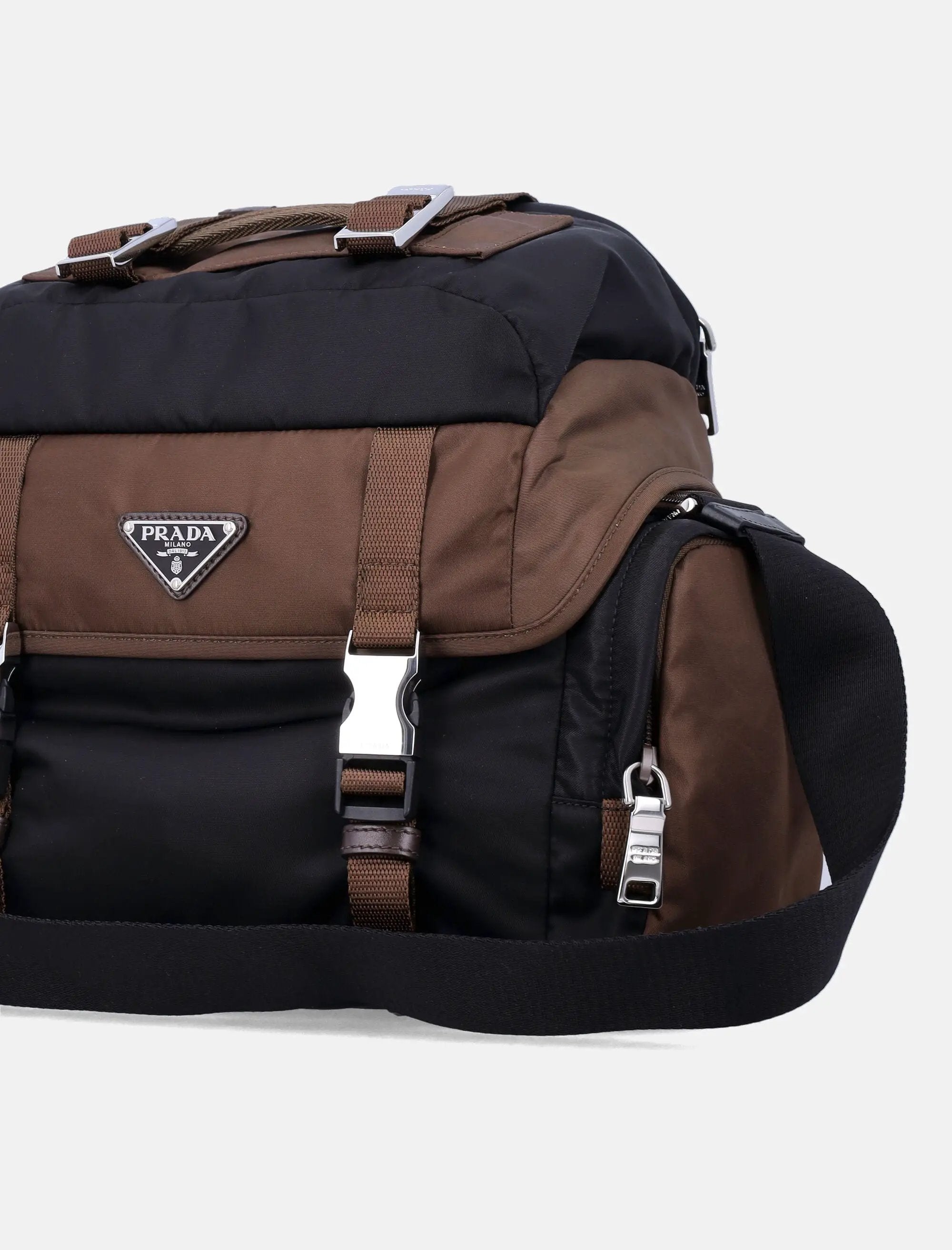 Оригінальна Re Nylon And Leather Shoulder Bag Prada – вид ззаду