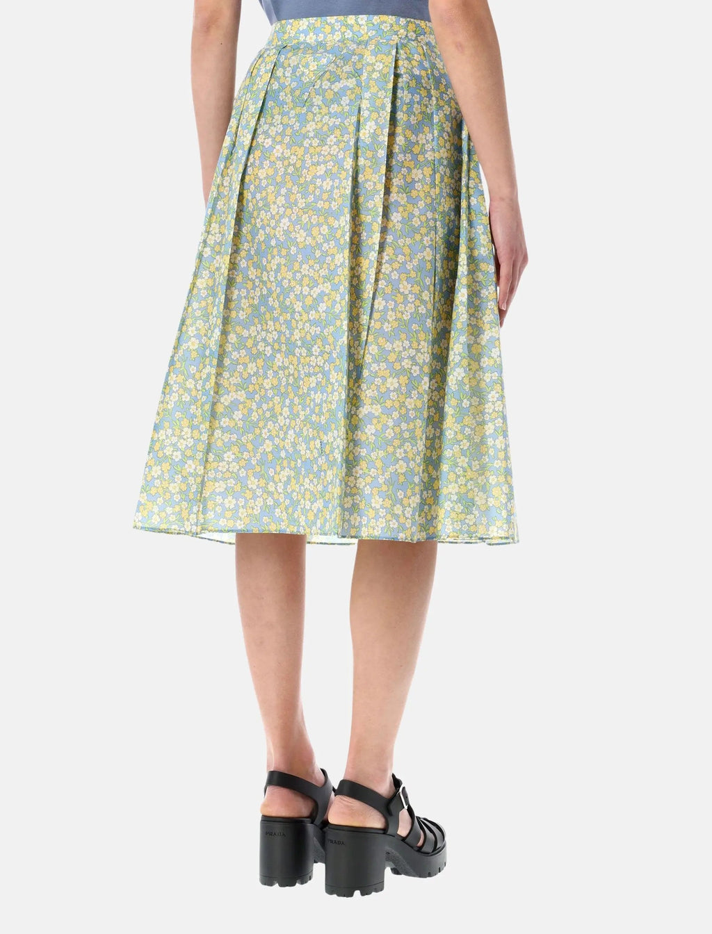 Оригінальна Blossom MIDI Skirt Prada – вид ззаду