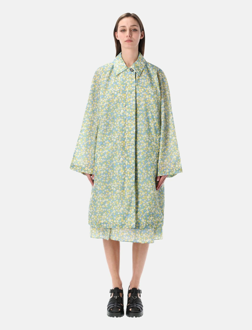 Blossom Trench Coat Prada оригінал – Купити в Україні – боковий вид