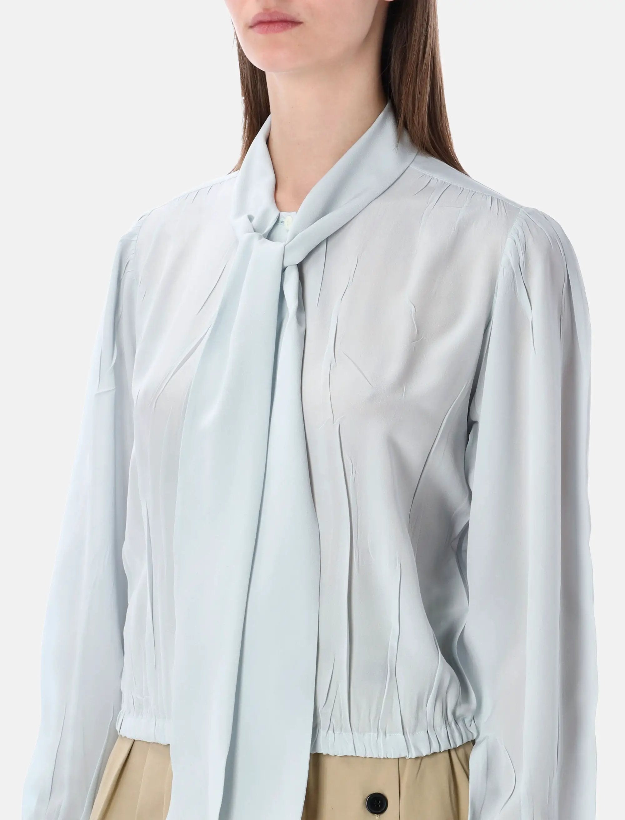 Ribbon Silk Blouse Prada оригінал – Купити в Україні – детальний вид
