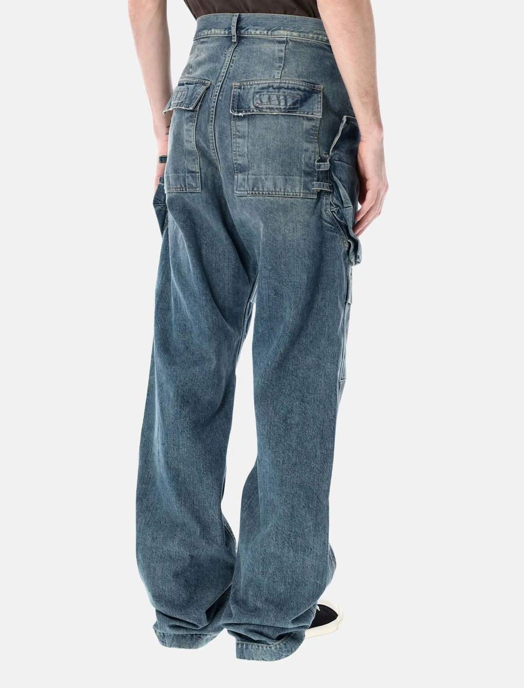 Оригінальна Stefan Cargo Jeans Indigo Distressed Edition Rick owens – вид ззаду