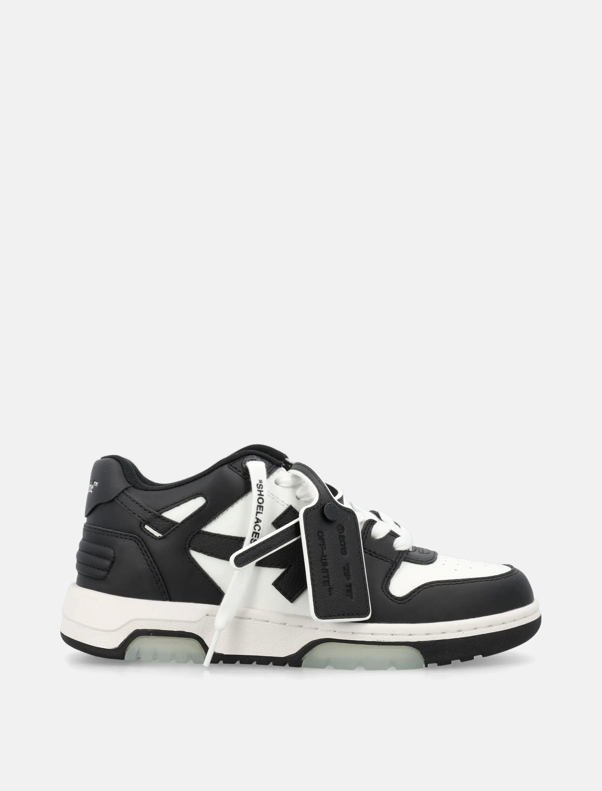 Out Of Office Low Top Leather Sneakers Off-white оригінал – Купити в Україні – боковий вид