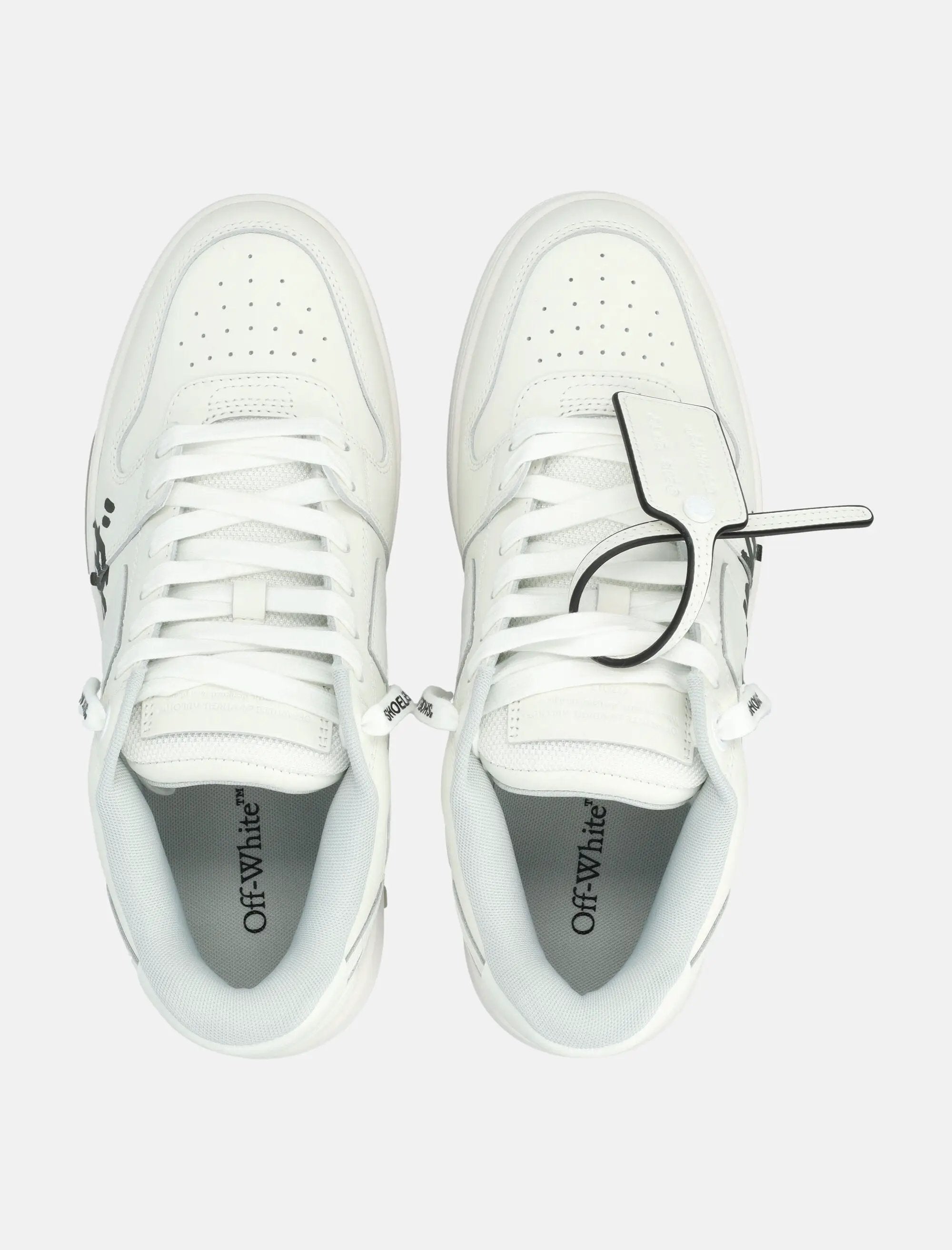 Оригінальна Out Of Office For Walking Leather Sneakers Off-white – вид ззаду