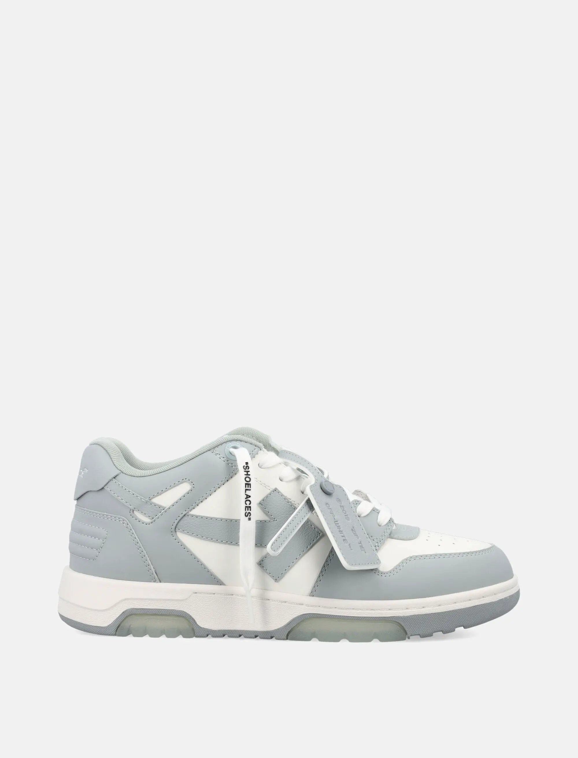 Out Of Office Low Top Leather Sneakers Off-white оригінал – Купити в Україні – боковий вид