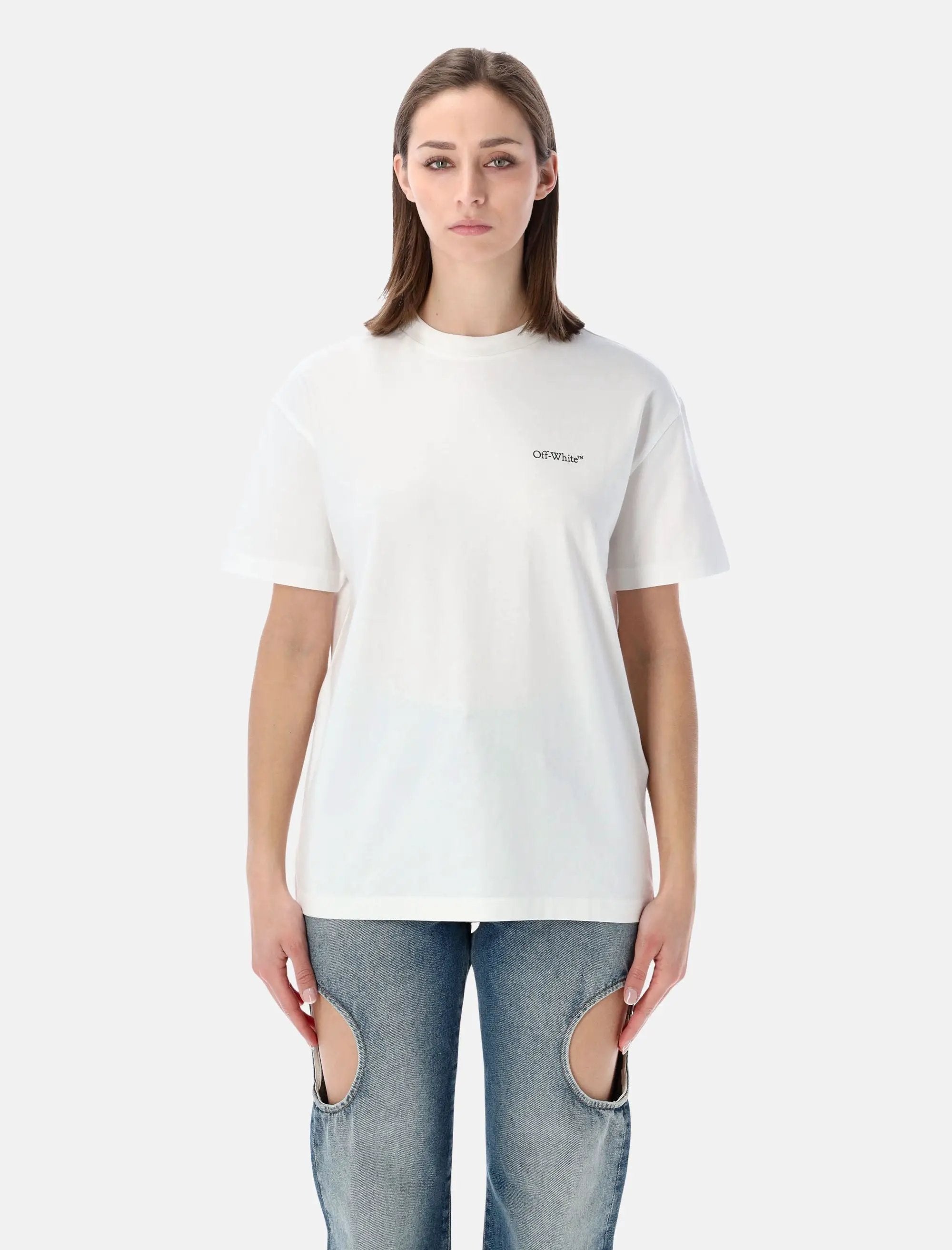 Flower Arrow T Shirt Off-white – Гарантія оригінальності – боковий вид