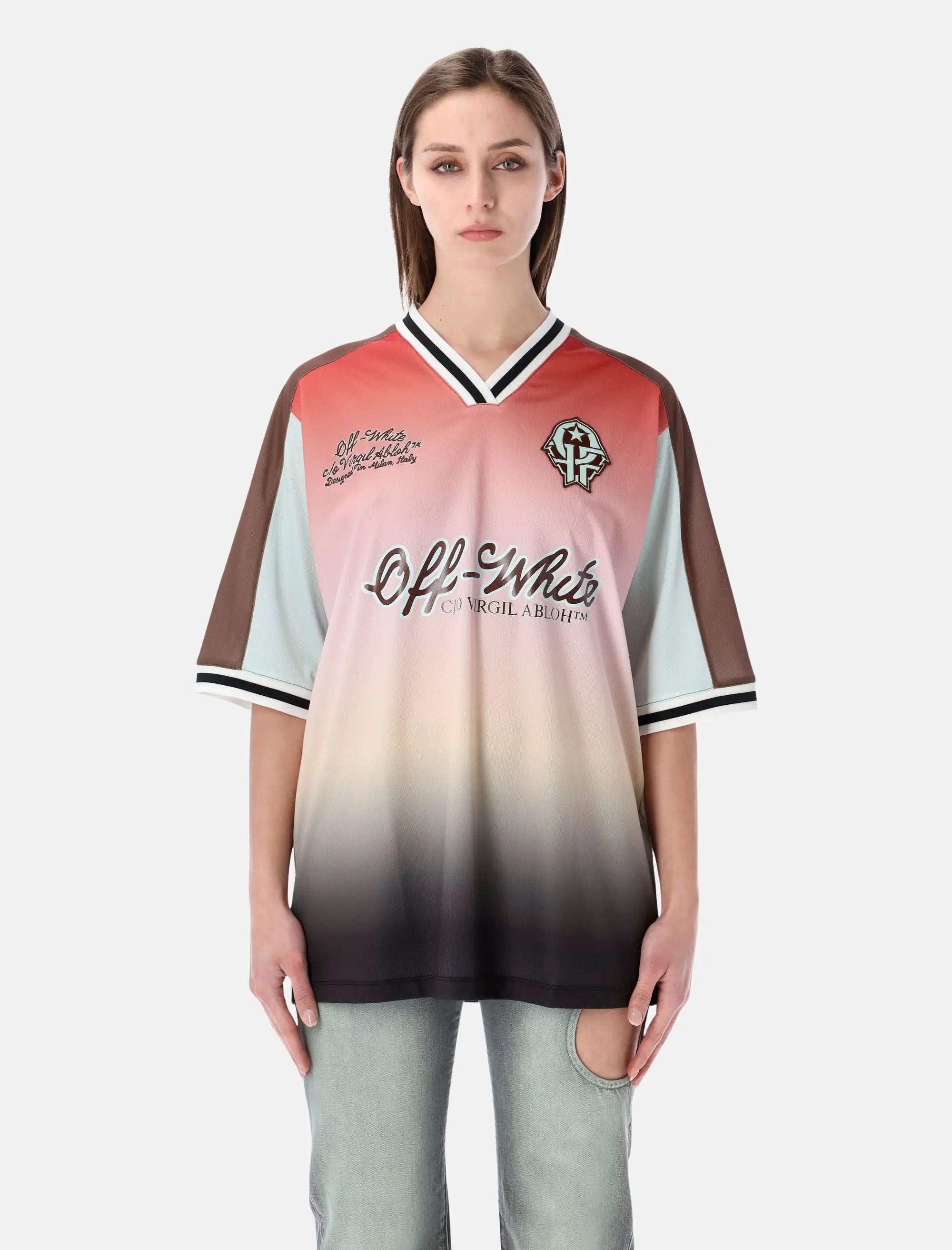 Оригінальна Gradient Soccer Jersey Off-white – боковий вид