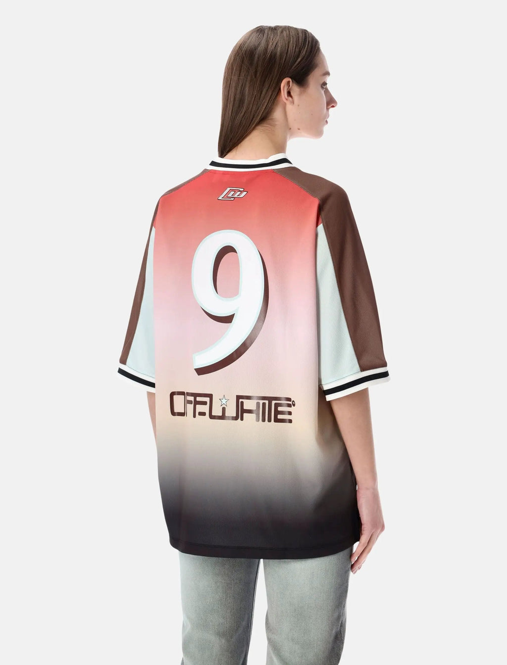 Оригінальна Gradient Soccer Jersey Off-white – вид ззаду
