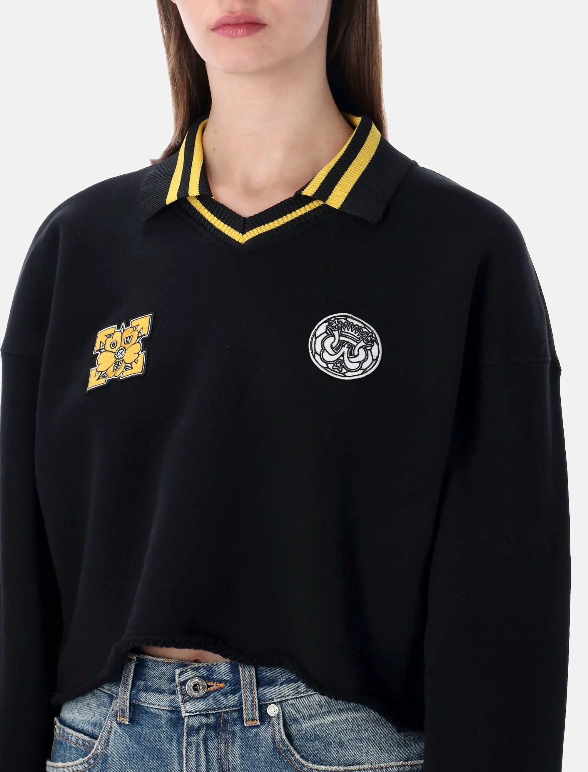 Cropped Polo Sweatshirt Off-white оригінал – Купити в Україні – детальний вид