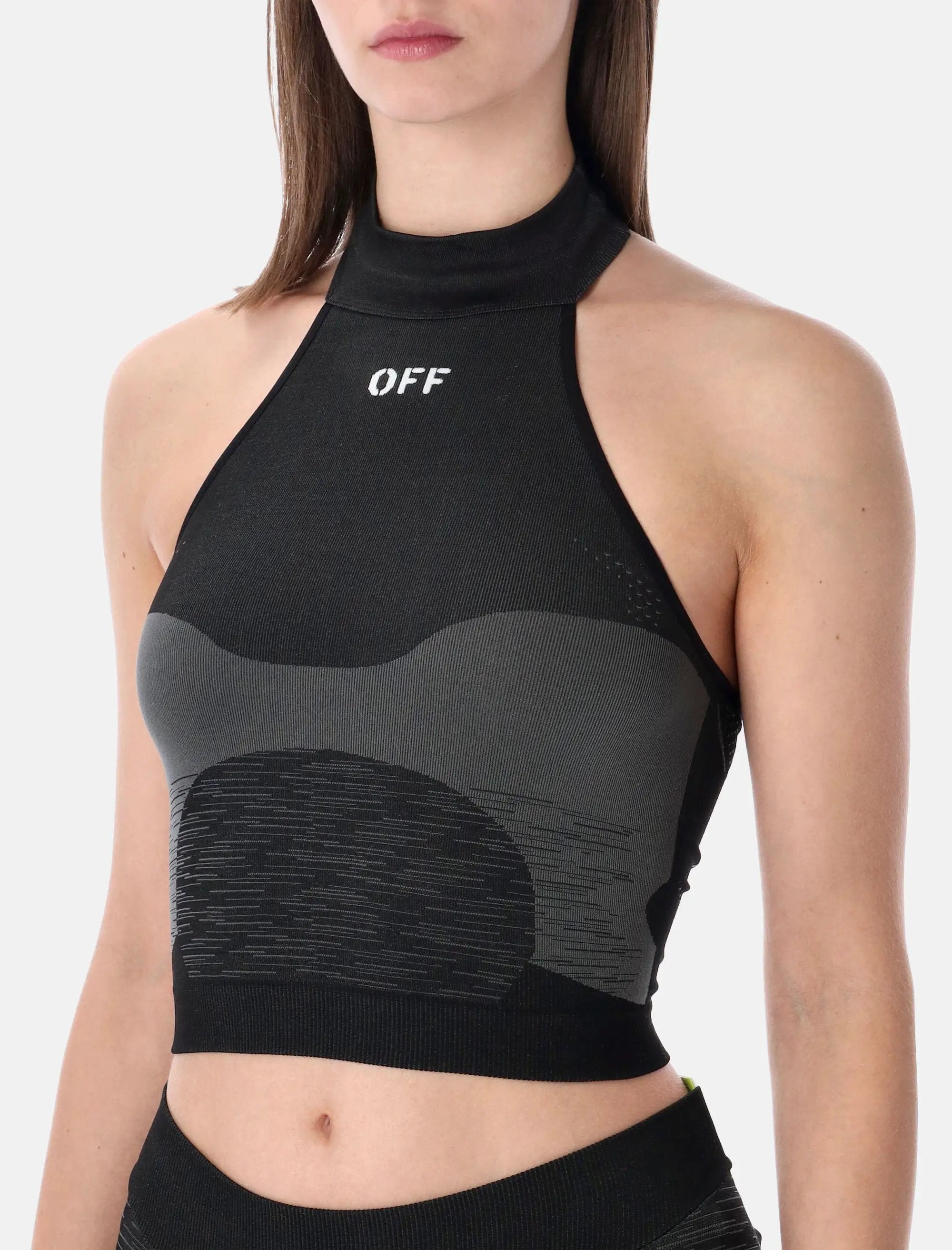 Оригінальна Technical Halter Neck Active Top Off-white – детальний вид
