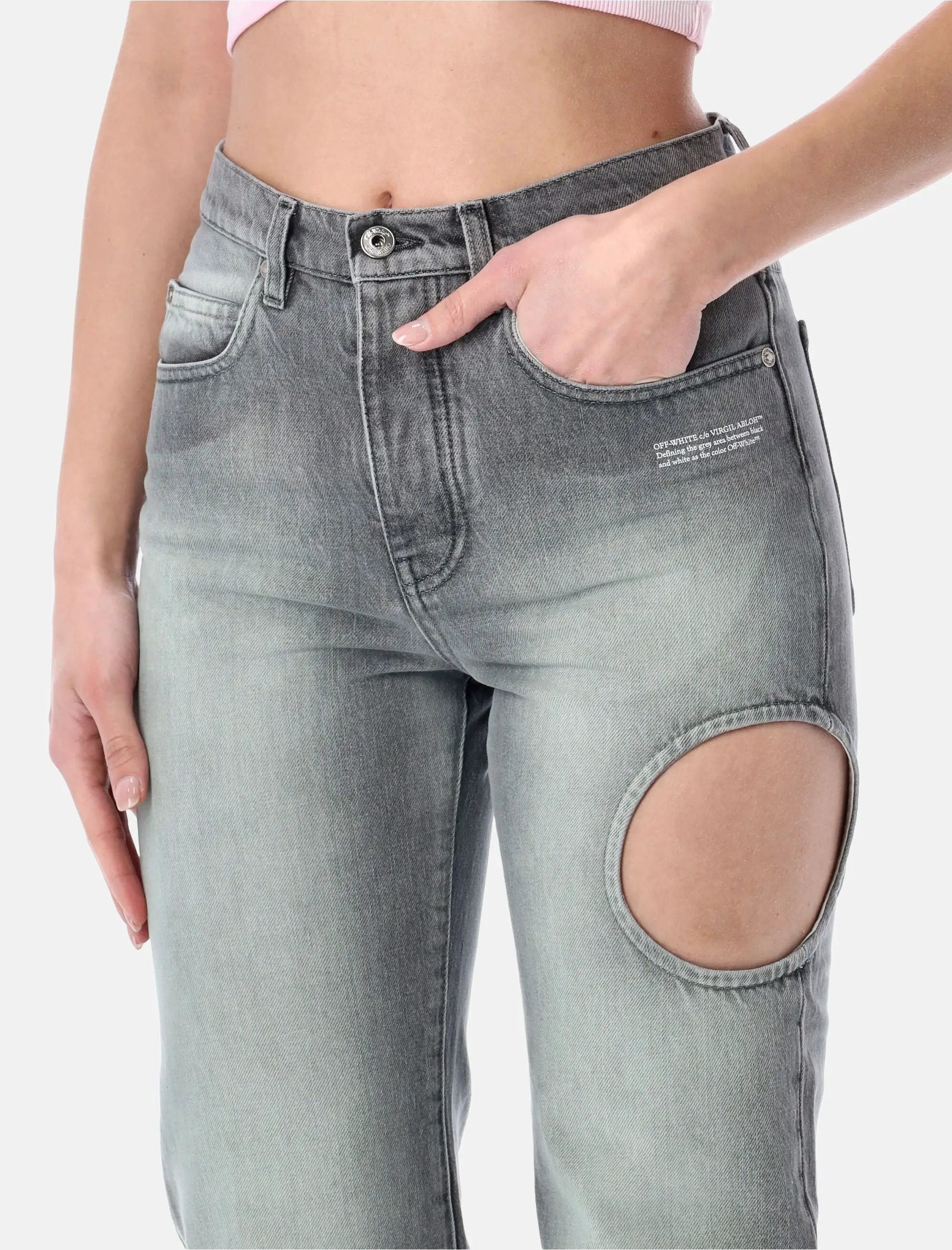New Meteor Grey Denim Pants Off-white оригінал – Купити в Україні – детальний вид