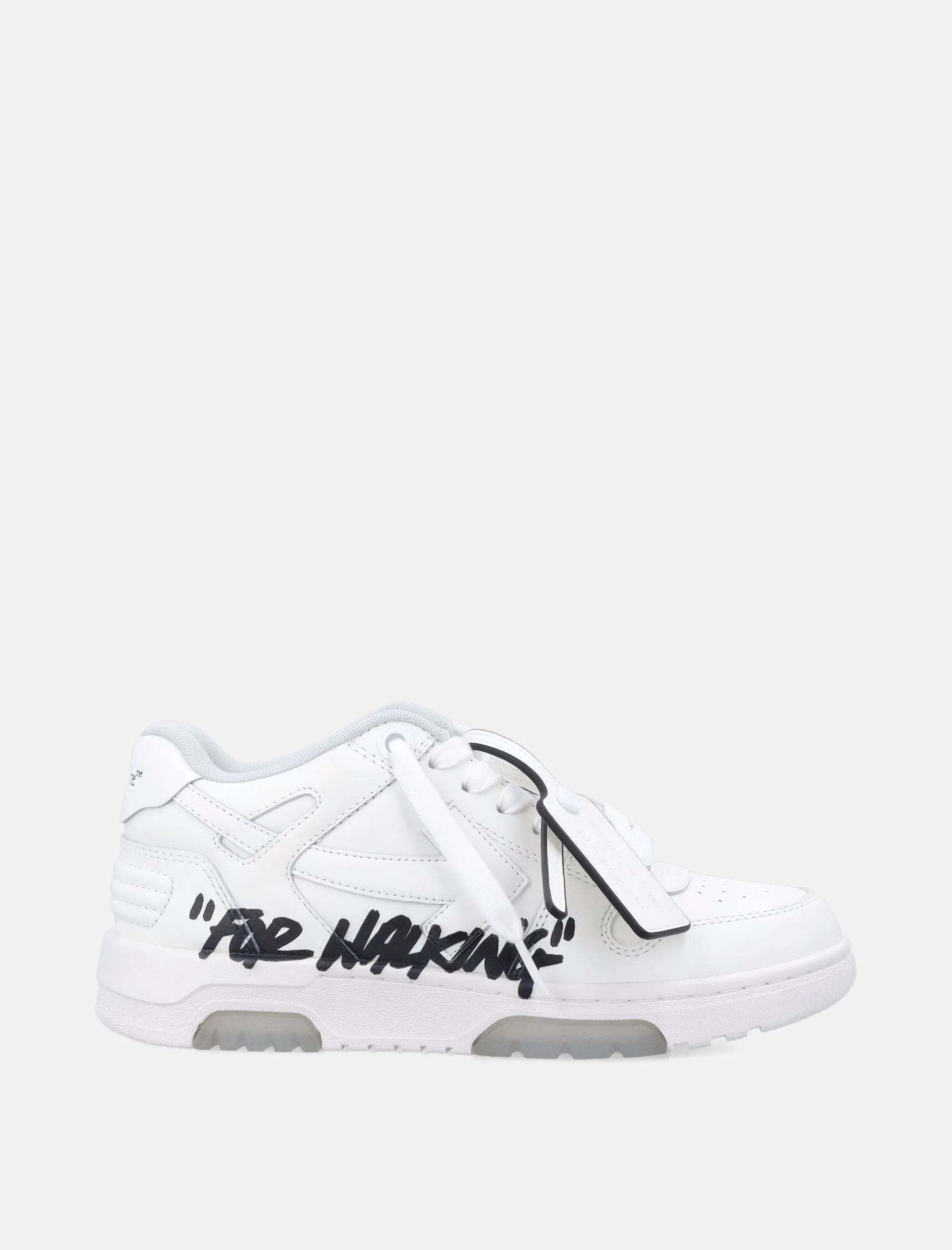 Оригінальна Out Of Office For Walking Leather Sneakers Off-white – боковий вид