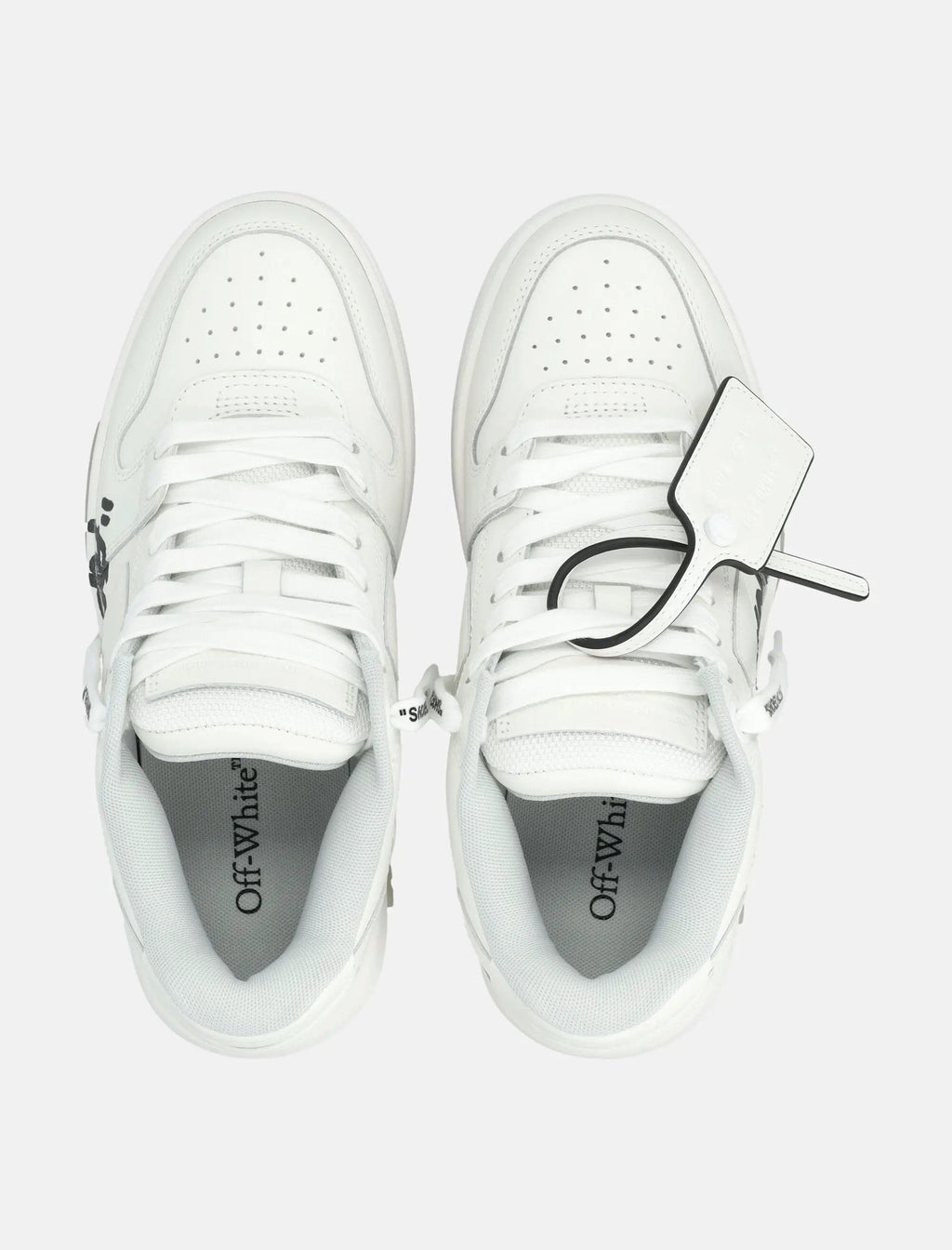Оригінальна Out Of Office For Walking Leather Sneakers Off-white – вид ззаду