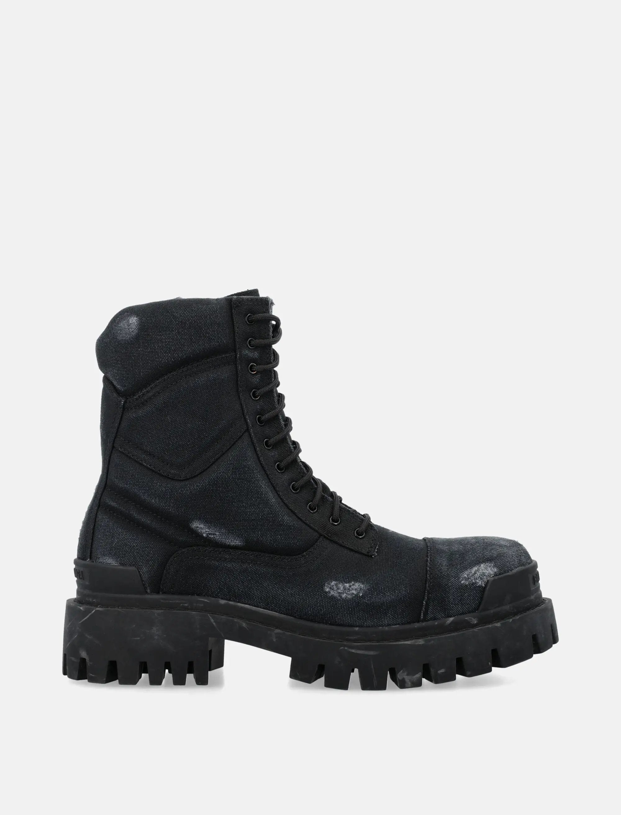 Оригінальна Combat Strike Cotton Canvas Boots Balenciaga – боковий вид