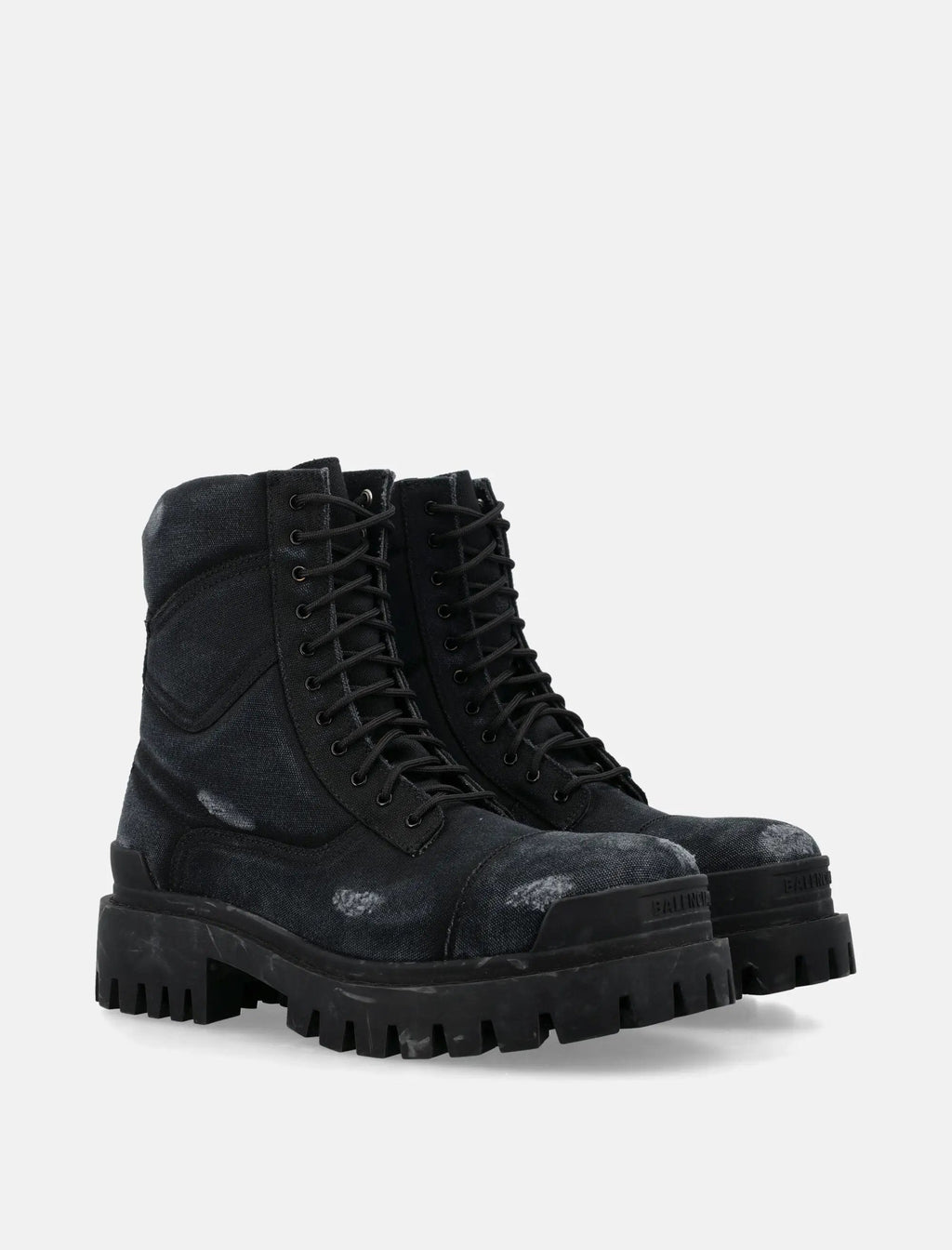Оригінальна Combat Strike Cotton Canvas Boots Balenciaga – вид ззаду