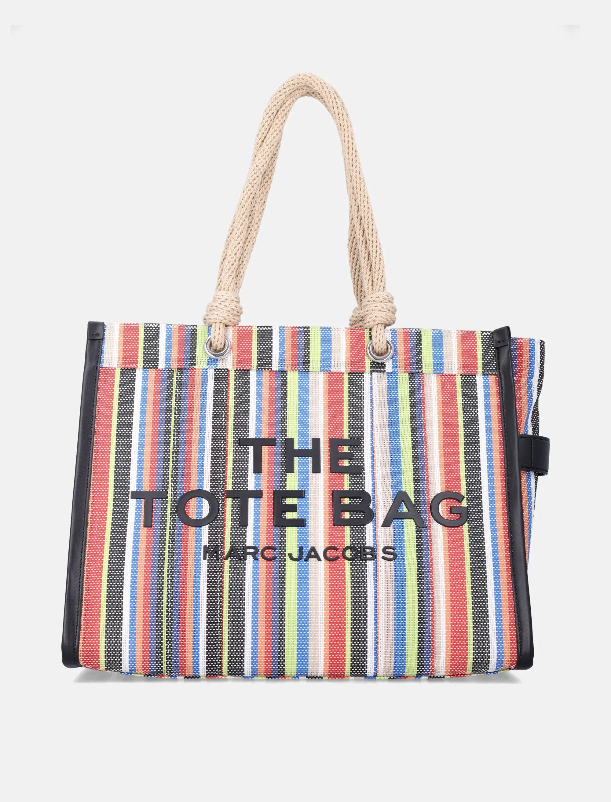 Stripe Mesh Large Tote Bag Marc jacobs оригінал – Купити в Україні – боковий вид