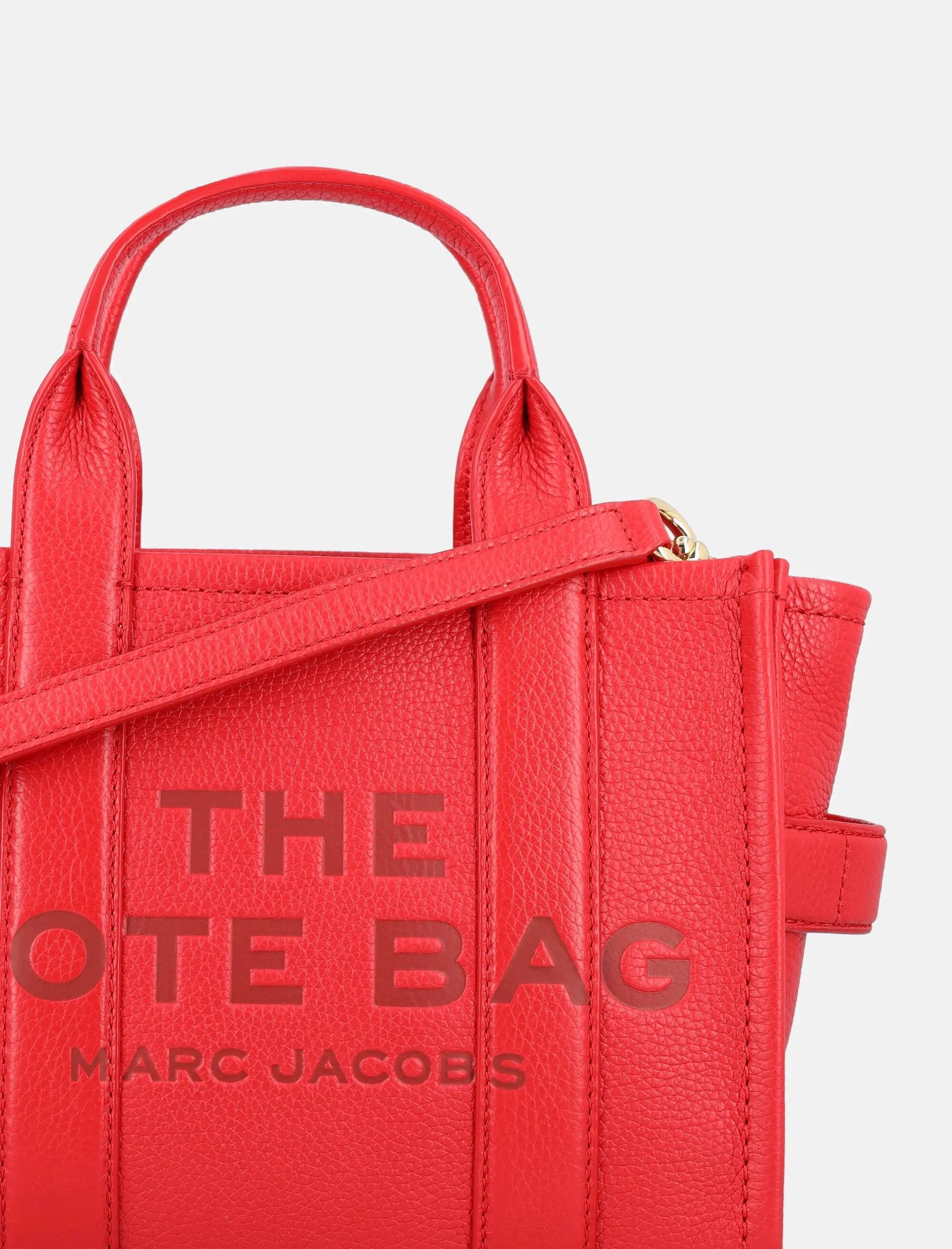 Mini Tote Bag In Grained Leather Marc jacobs оригінал – Купити в Україні – вид ззаду