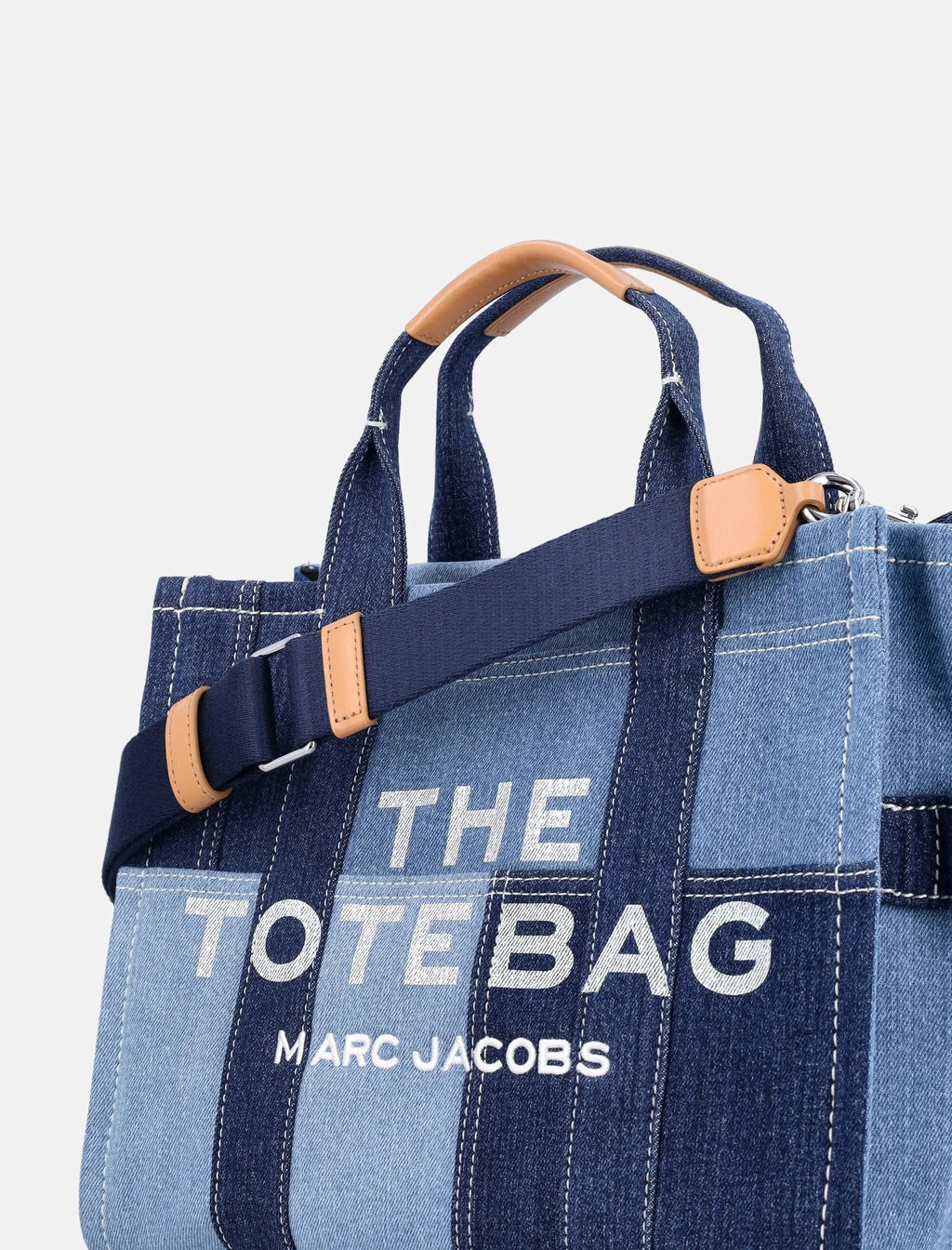 Medium Tote Patchwork Denim Bag Marc jacobs оригінал – Купити в Україні – вид ззаду