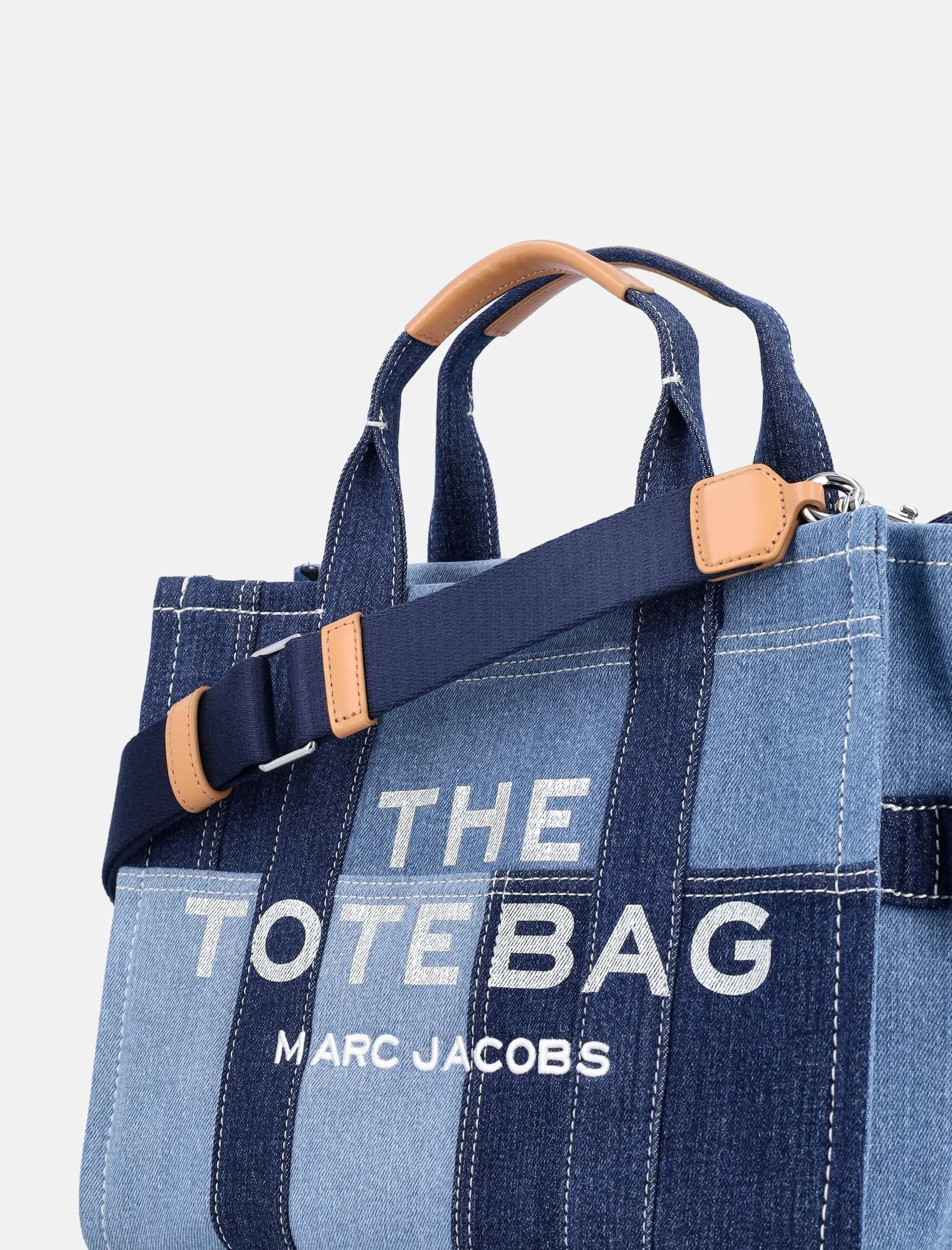 Medium Tote Patchwork Denim Bag Marc jacobs оригінал – Купити в Україні – вид ззаду