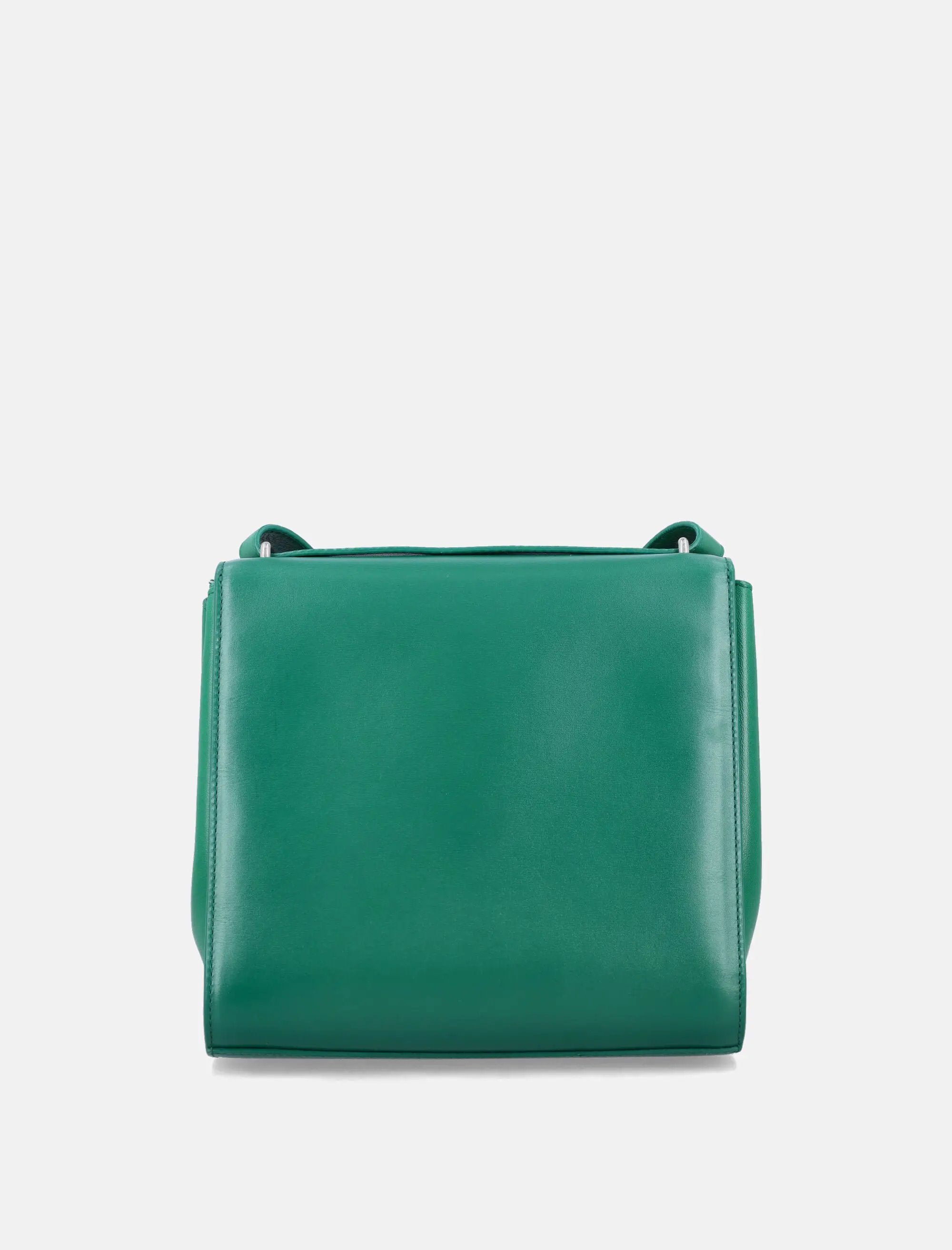 Green Leather Shoulder Bag With Geometric Closure Bottega veneta оригінал – Купити в Україні – збільшений вид