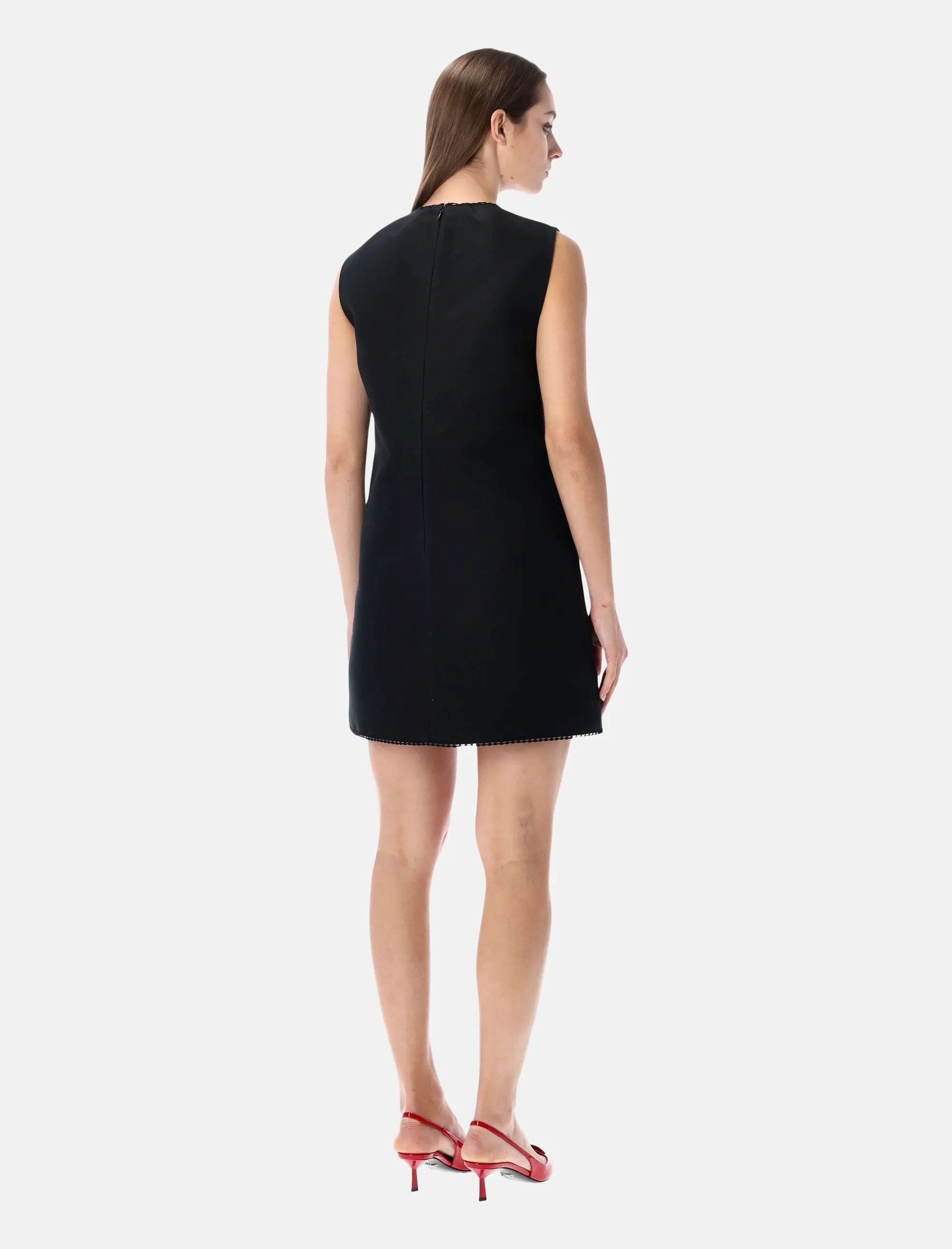 Scuba Mini Dress Prada – Гарантія оригінальності – вид ззаду