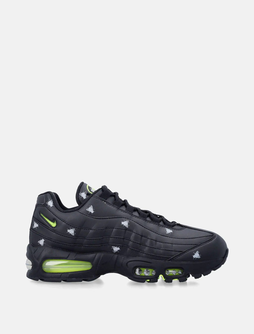 Air Max 95 Black With Neon Yellow Accents Nike – Гарантія оригінальності – боковий вид