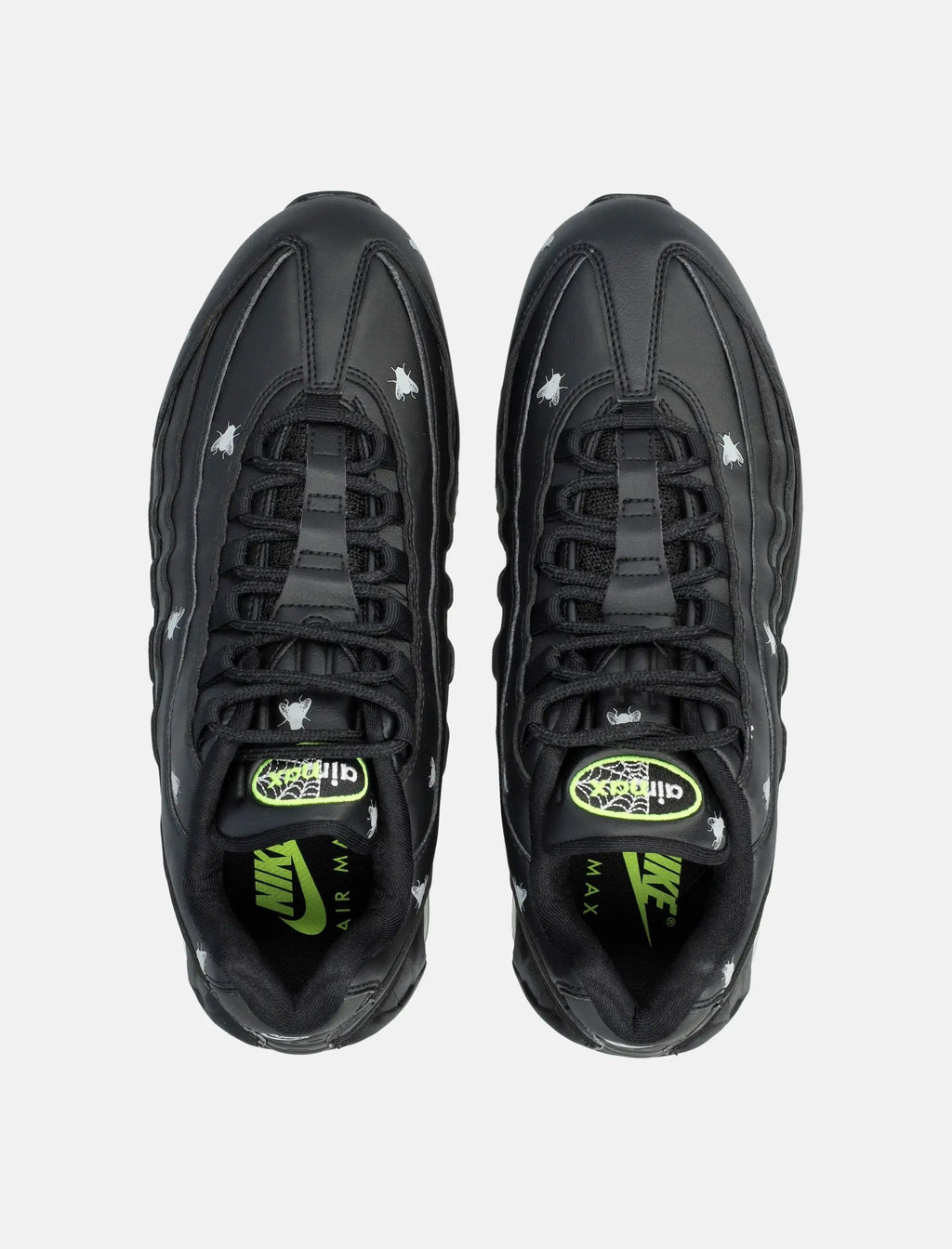 Air Max 95 Black With Neon Yellow Accents Nike – Гарантія оригінальності – вид ззаду
