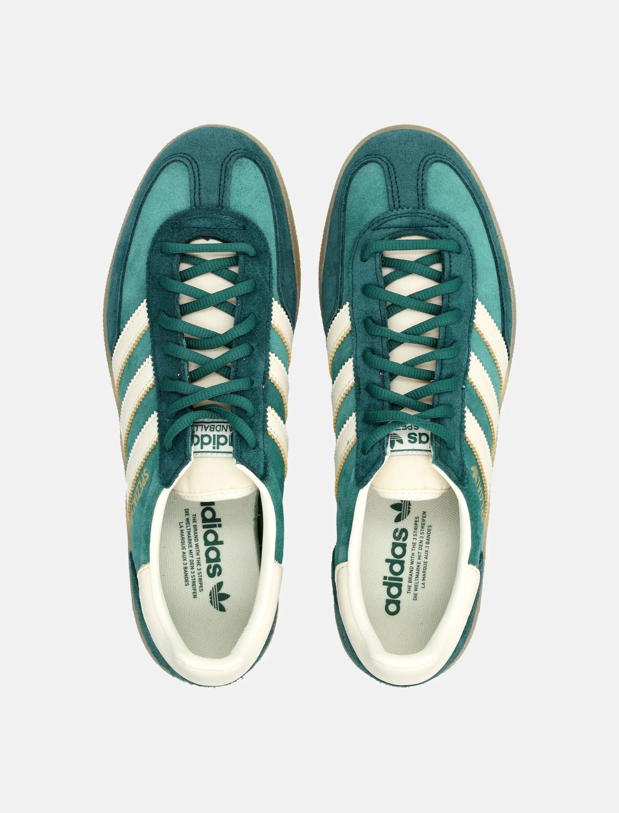 Green Handball Spezial Shoes Adidas – Гарантія оригінальності – вид ззаду - ADIDAS