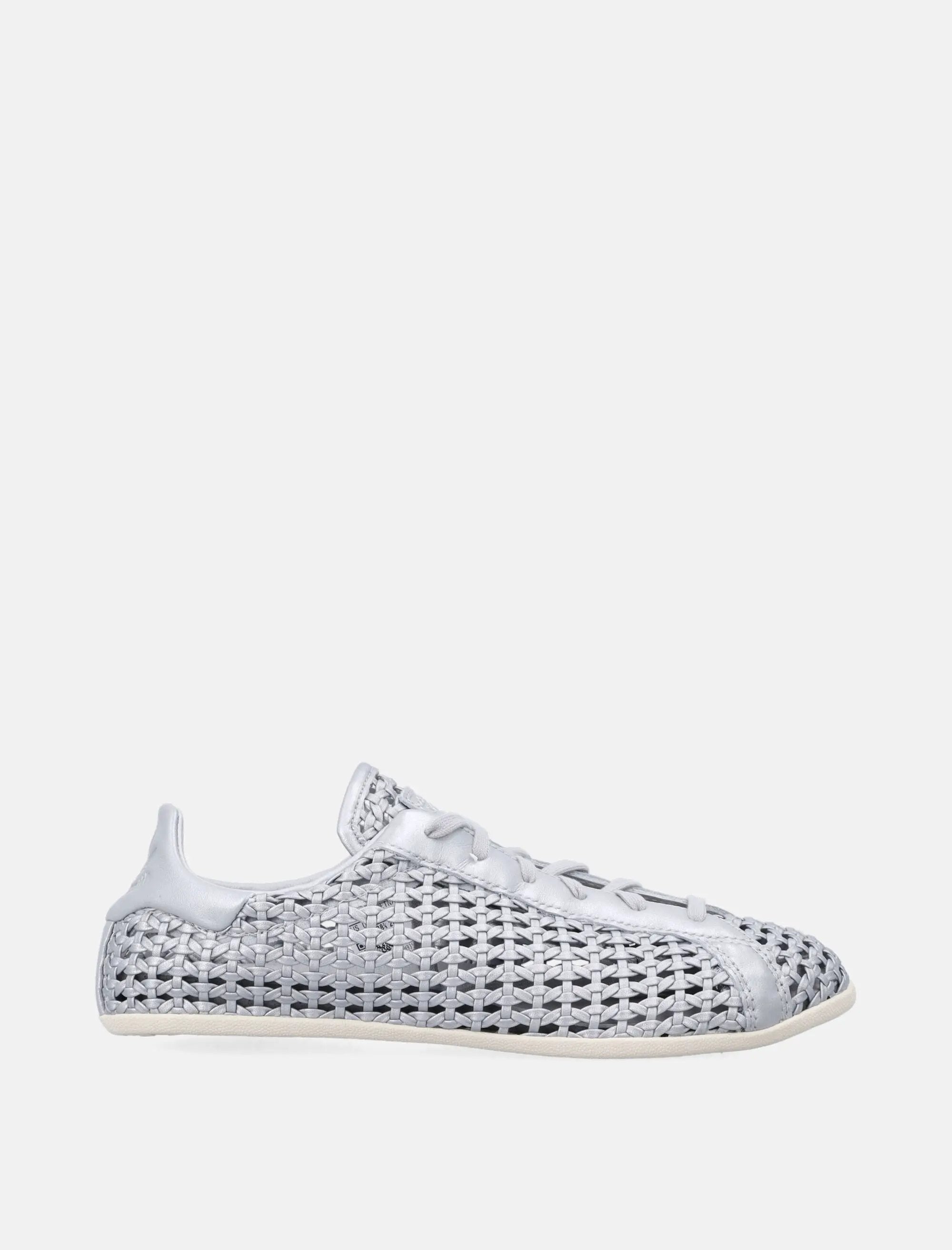 Silver Perforated Stan Smith Lo Pro Sneakers Adidas – Гарантія оригінальності – боковий вид - ADIDAS