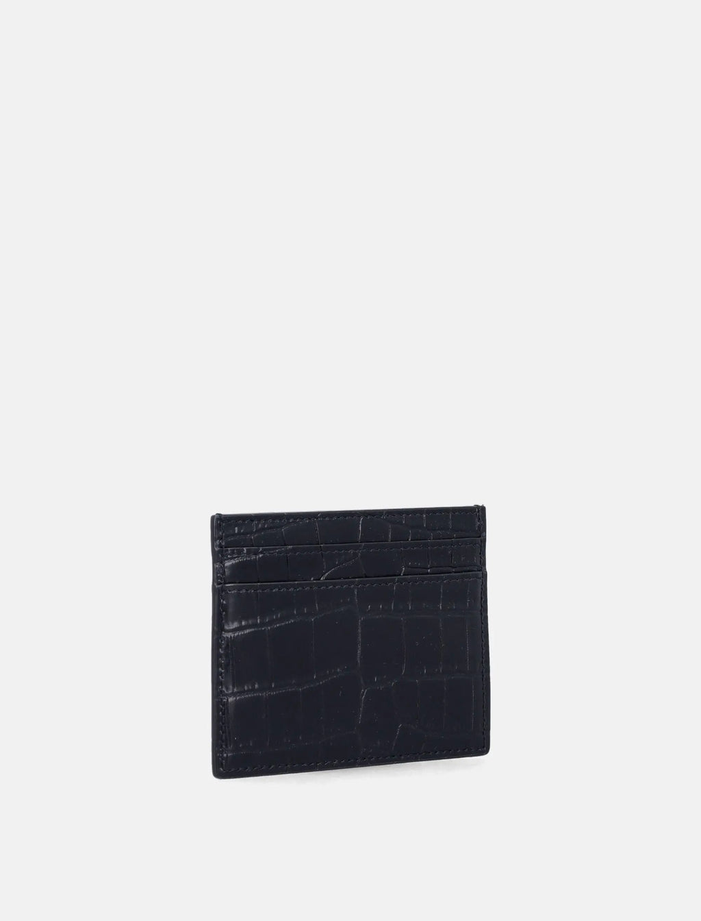 Оригінальна Crocodile Embossed Card Holder Saint laurent – вид ззаду